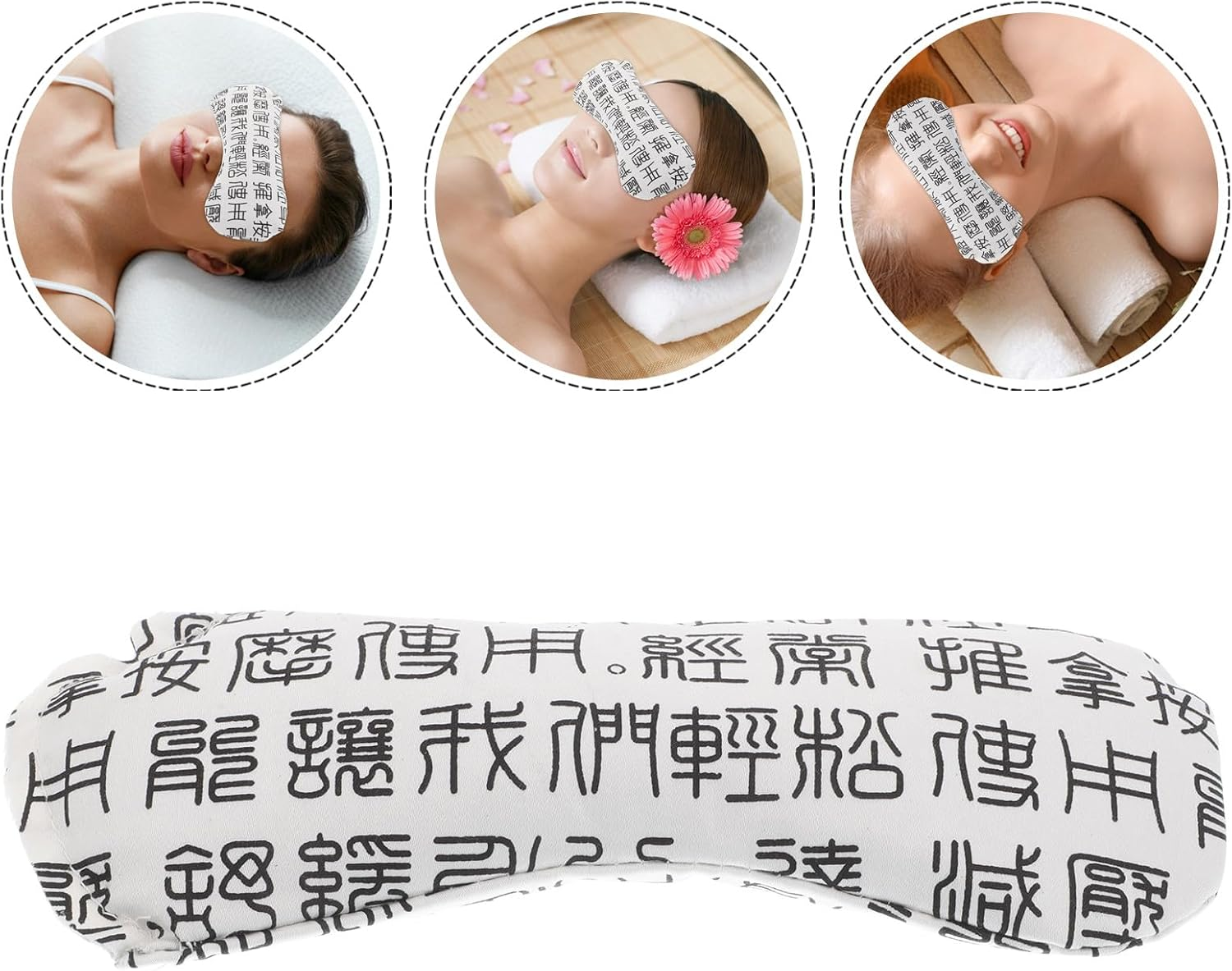 BATHVEVE Weighted Eye Pillow for Dry Eyes with Soothing Weighted Pad Relaxation and Meditation Accessory for Sleep and Yoga image number 1