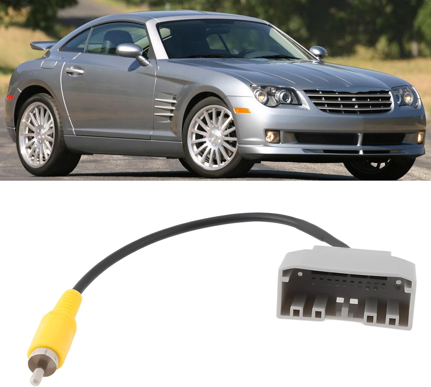 Stereo Radio Display Backup Camera Harness RCA Adapter Compatible with Chrysler Compatible with Dodge image number 6