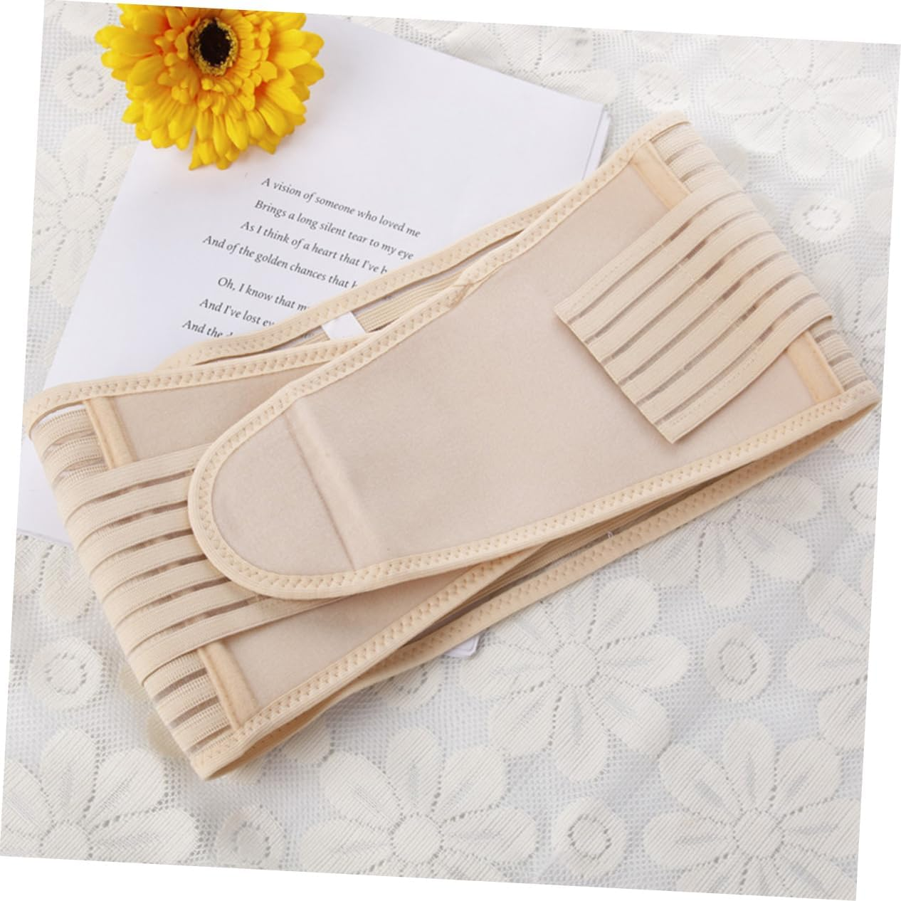 Adjustable Hip Slimming Brace for Postpartum Support Belt for Women Skin Color Beige Comfortable Breathable Design image number 2