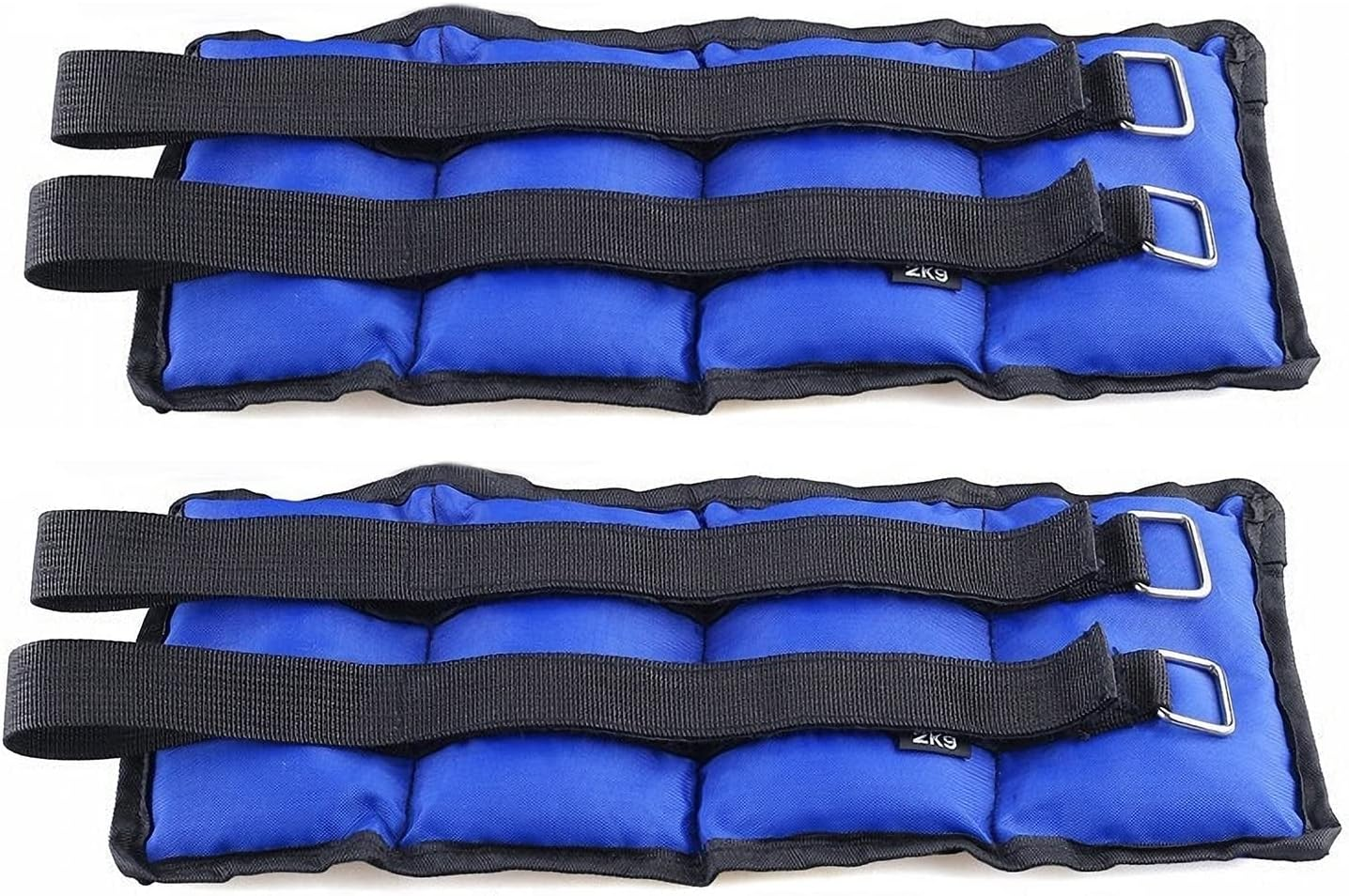 LMS Data Ankle Weights Adjustable Leg and Wrist Strap Best for Running, Training, Fitness, Yoga and Gym Straps for Men and Women, 2 KG X 2 Pcs image number 3