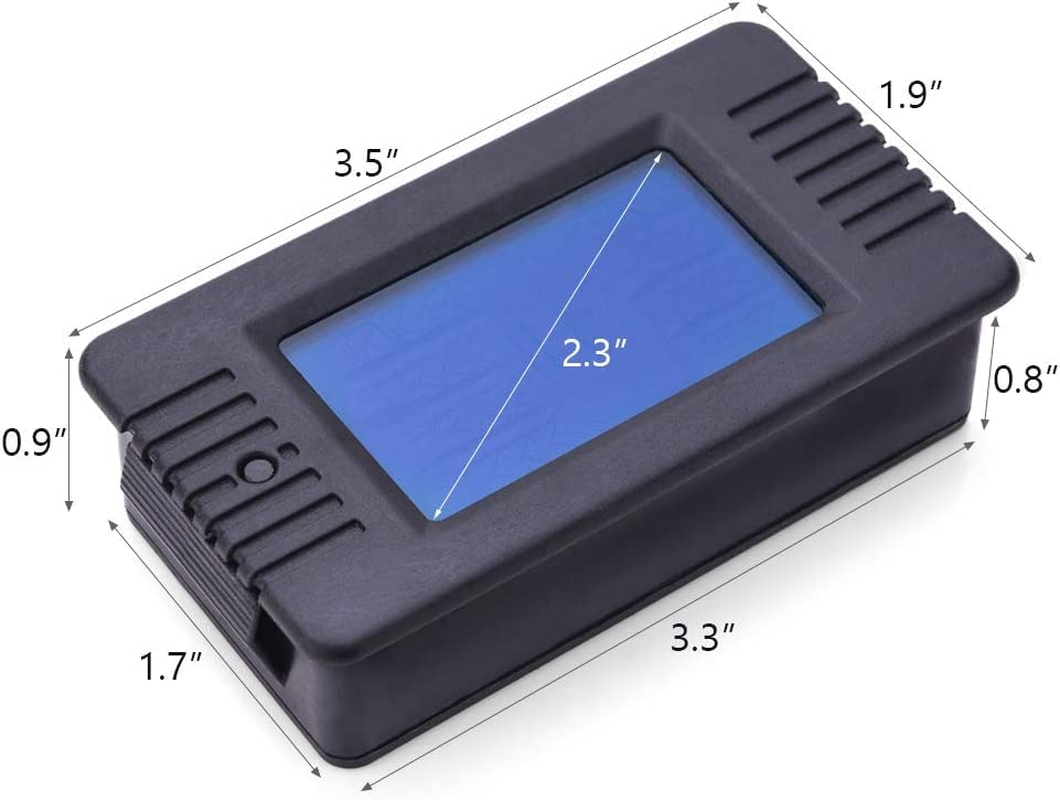 200A LCD Display DC Battery Monitor Meter 200V Voltmeter Amp for RV System image number 2