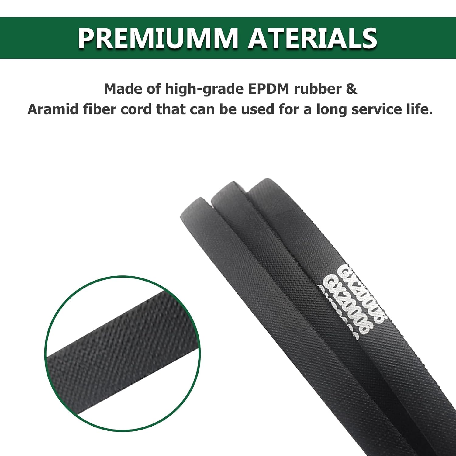 Mower Drive Belt for John Deere GX20006 Lawn Tractor Transmission Drive Belt 105 107 108 115 125 135 145 155C D110 D120 D130 D140 D150 D160 D170 L105 L107 L108 L110 L111 L118 L120 L130 image number 3