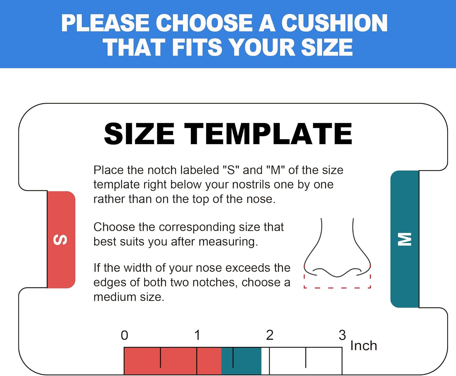 2 Packs Replacement Cushion Compatible with Airfit F30, Size Range from 1.3-1.9 Inch, Reliable Seal & Comfortable Fit, Compatible with Original Frame, Excellent-Value & Durable CPAP Mask Supplies by Airsmart (M) image number 3
