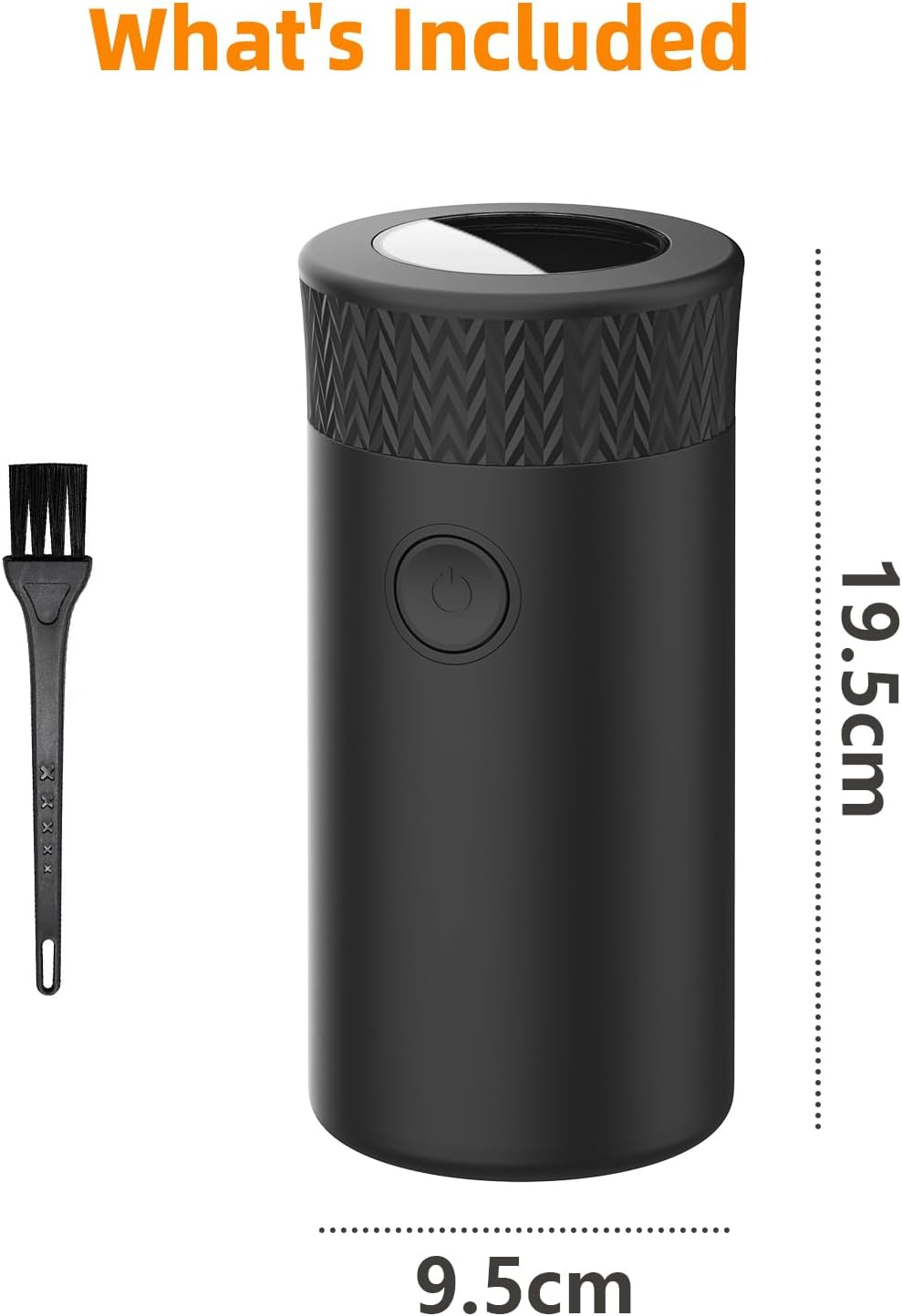 ADVWIN Black Electric Coffee and Spice Grinder - One-Step Herb Mini Grinder, Stainless Steel for Garlic, Spices - Portable Small for Home image number 3