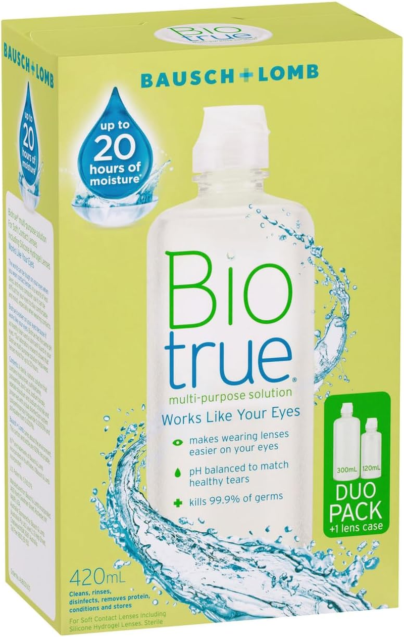 Biotrue&reg; Multi-Purpose Solution Duo Pack 300Ml+120Ml=420 Ml