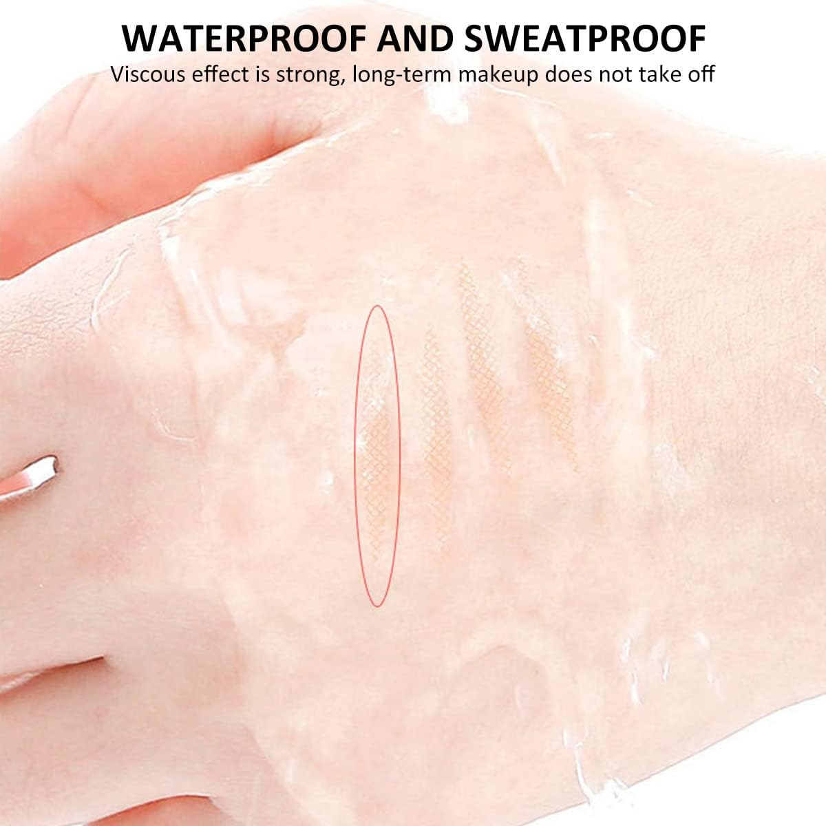 800Pcs Invisible Double Eyelid Tape, Self-Adhesive Waterproof Eyelid Lift Strips with Tweezers and Y-Fork for Heavy Hooded Droopy Lids, Breathable Nude Lace Style Eyelid Stickers for Women image number 5