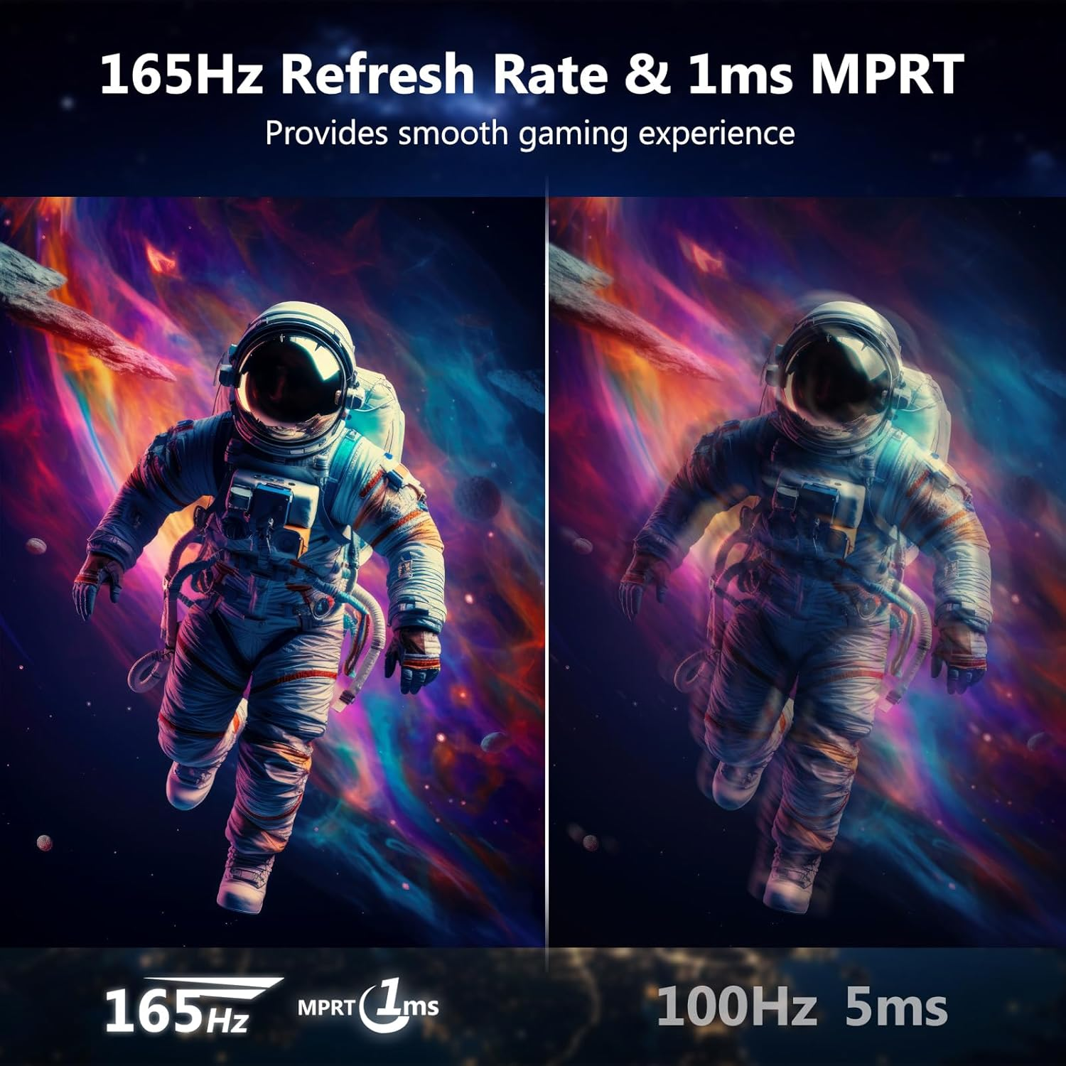 Z-Edge 34 Inch 165Hz Ultrawide Monitor 21:9, IPS Panel, Uwqhd(3440X1440), Gaming Monitor 1Ms MPRT, Freesync, 100% Srgb, PIP & PBP, Displayport (165Hz), HDMI (100Hz), Black (DP Cable Included)