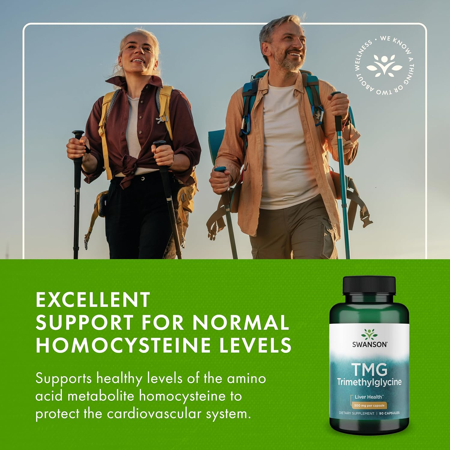 Swanson 500Mg TMG Trimethylglycine, 90 Capsules image number 6