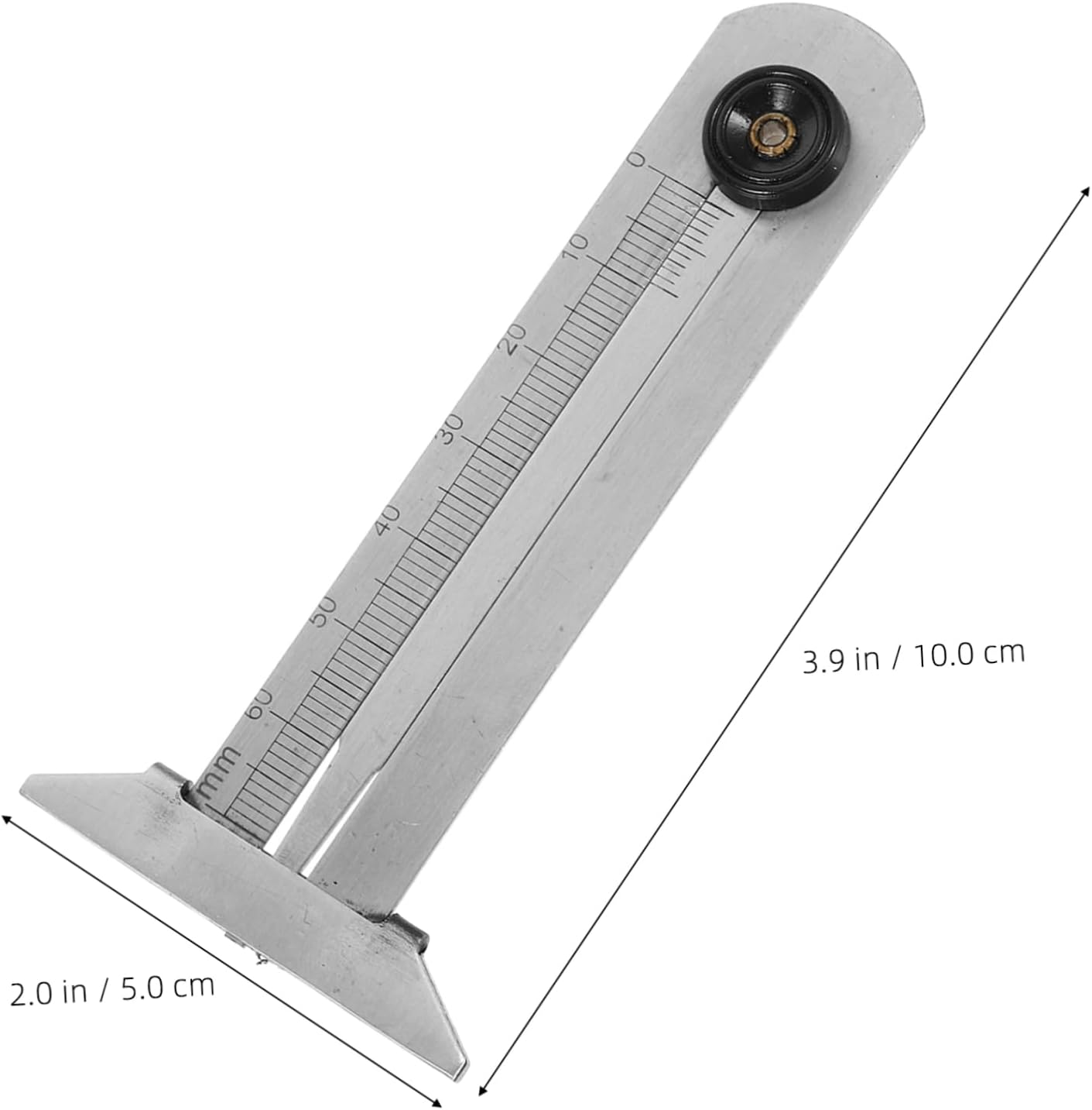 SOESFOUFU Automotive Replacement Tire Tread Depth Gauge Stainless Steel Car Tire Gauge Tool image number 2