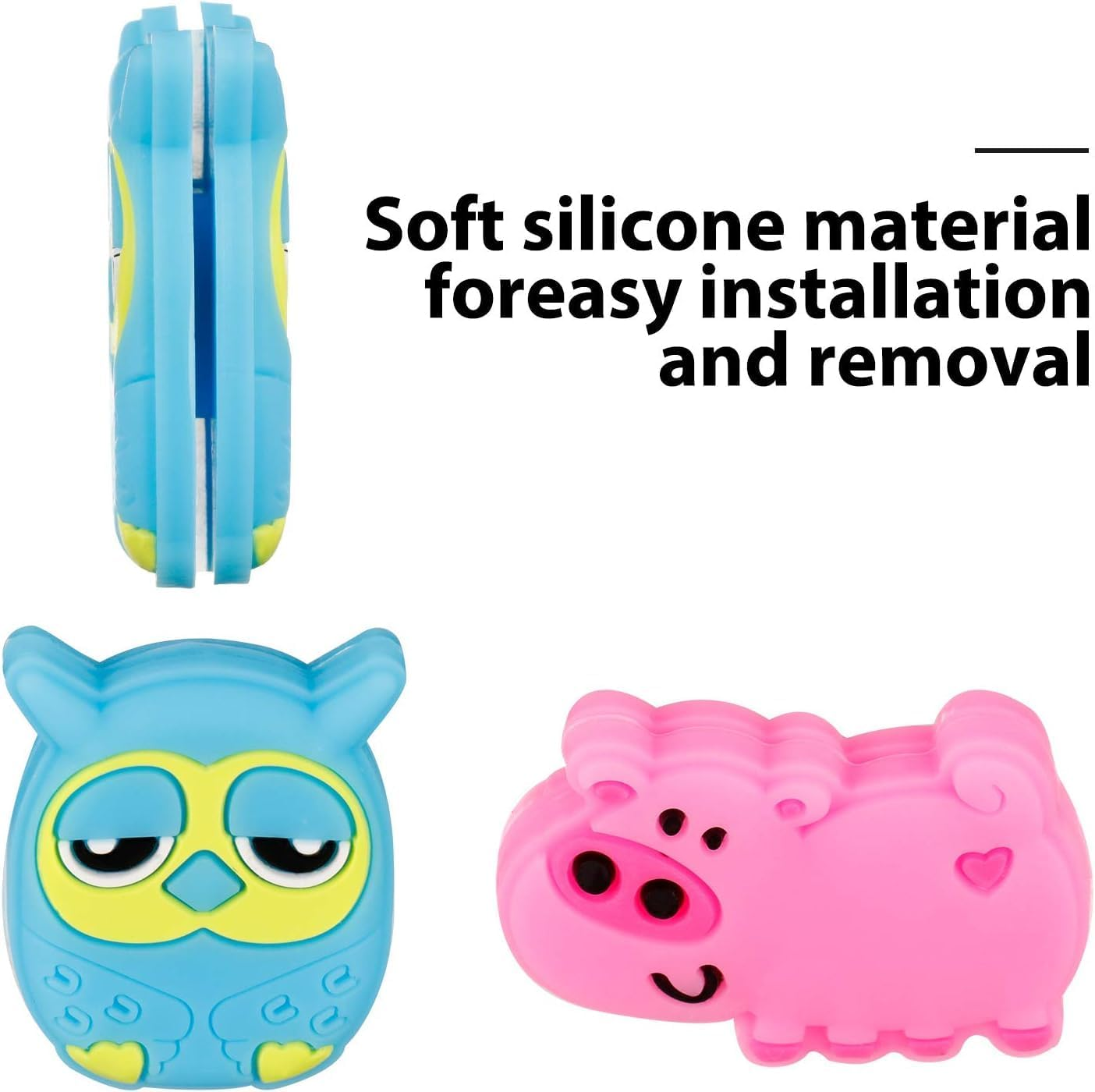 25 Pcs Tennis Racket Vibration Dampener Soft Silicon Racket Dampener Cartoon Shape Tennis Racquet Shock Absorbers Tennis Racket for Racquetball image number 2