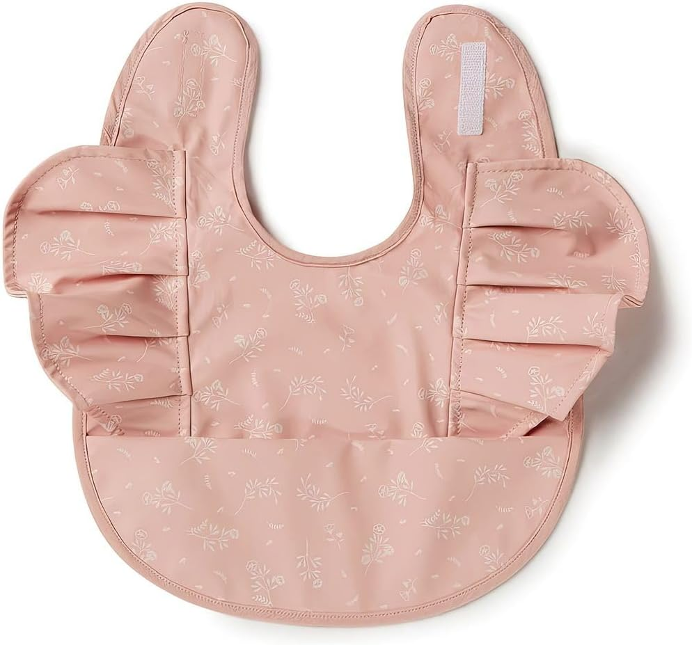 Snuggle Hunny Baby Bib with Signature Frill - Perfect Baby Gift, Brightens Mealtimes, Wipeable Waterproof Bib Minimizes Mess