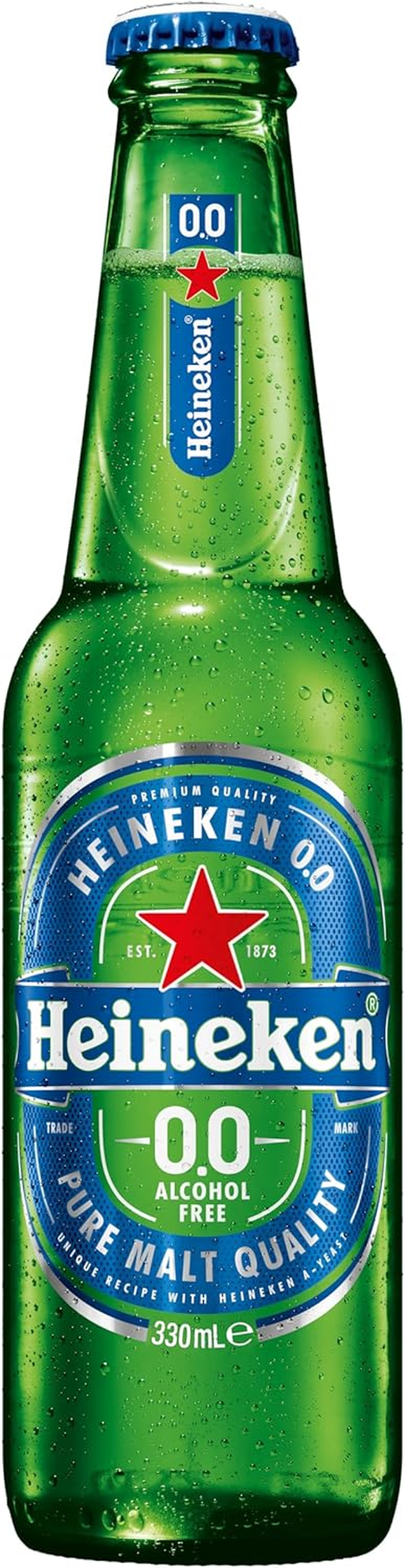 Heineken 0.0 Non-Alcoholic Beer Zero Alcohol Lager 24 Pack X 330 Ml Bottle Case image number 6
