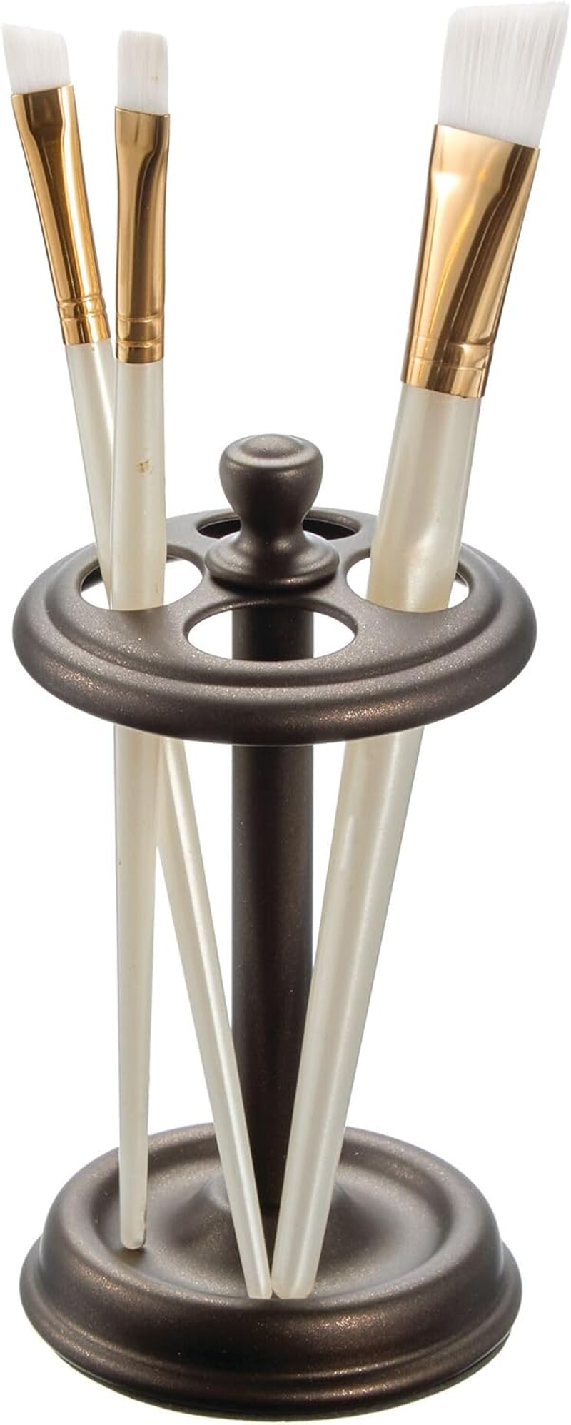 Interdesign York Bath, Toothbrush Holder Stand for Bathroom Vanity Countertops - Pearl White