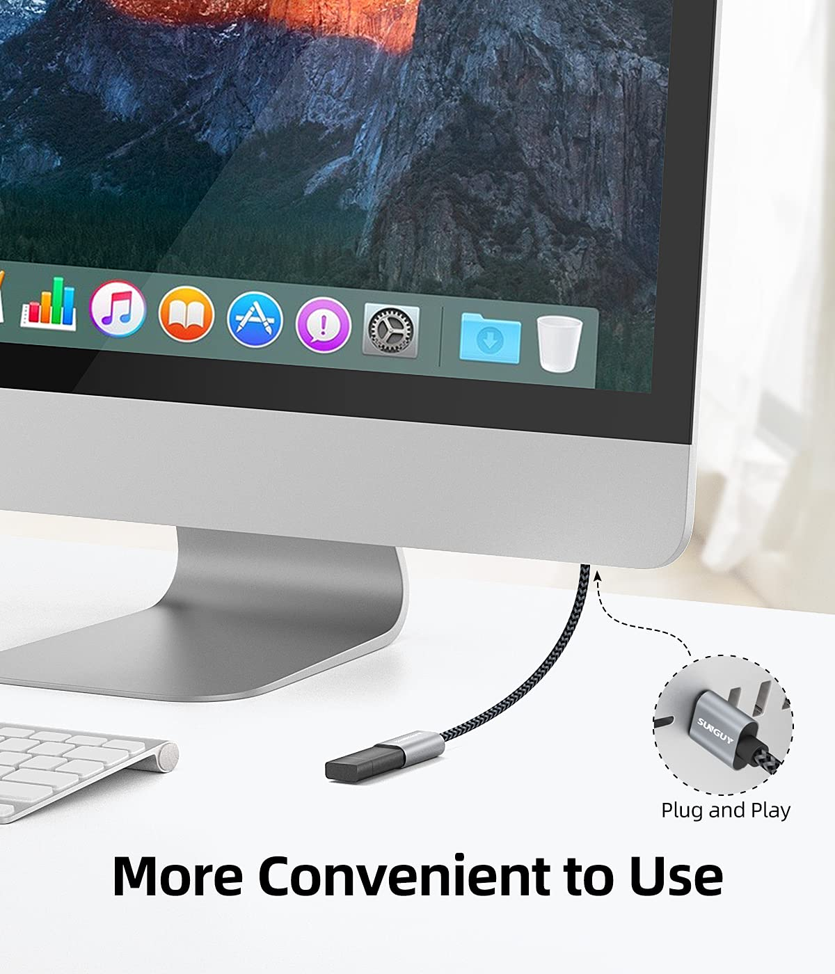 SUNGUY USB Extension Cable, 0.5M USB 3.0 Extension Cable 5Gbps Super Fast, Short USB a Male to a Female Extension for Card Reader, Keyboard, Printer, Scanner, Camera Etc. - Gray image number 1