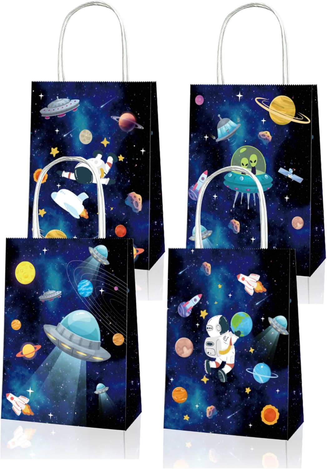 Yamibobo 16 Pack Outer Space Galaxy Party Favor Bags, 21*16*8Cm, Perfect for Kids' Space Themed Birthday Parties, Baby Showers, Themed Parties image number 2