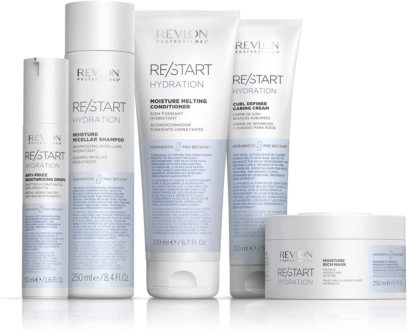 Revlon RE/START Hydration Anti-Frizz Moisturising Drops, 50 Ml, Smoothing Serum for Frizzy Hair, Long-Lasting Frizz Control, Beauty Drops for More Care, Moisture & Shine image number 6