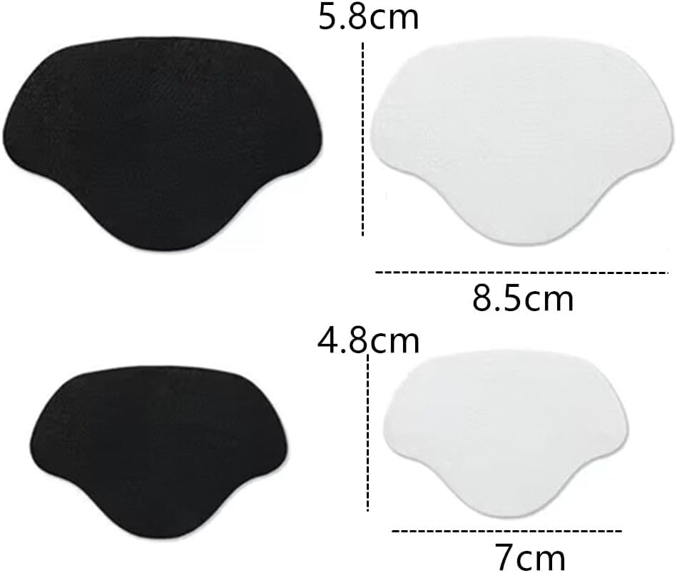 Shoe Patches for Holes, Wanfoou 8 Pairs Shoe Hole Repair Sneaker Hole Patch,Self-Adhesive Trainer Heel Patch Shoe Hole Prevention Patch, for Sneakers Leather Shoes High Heels (Black White) image number 1