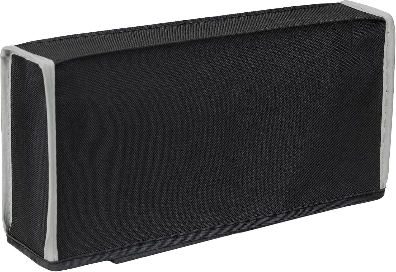 Playvital Nylon Dust Cover for Nintendo Switch, Dust Guard Dust Cover for Nintendo Switch OLED, anti Scratch Waterproof Cover Sleeve for Nintendo Switch & Switch OLED Dock - Black Light Gray Trim image number 1