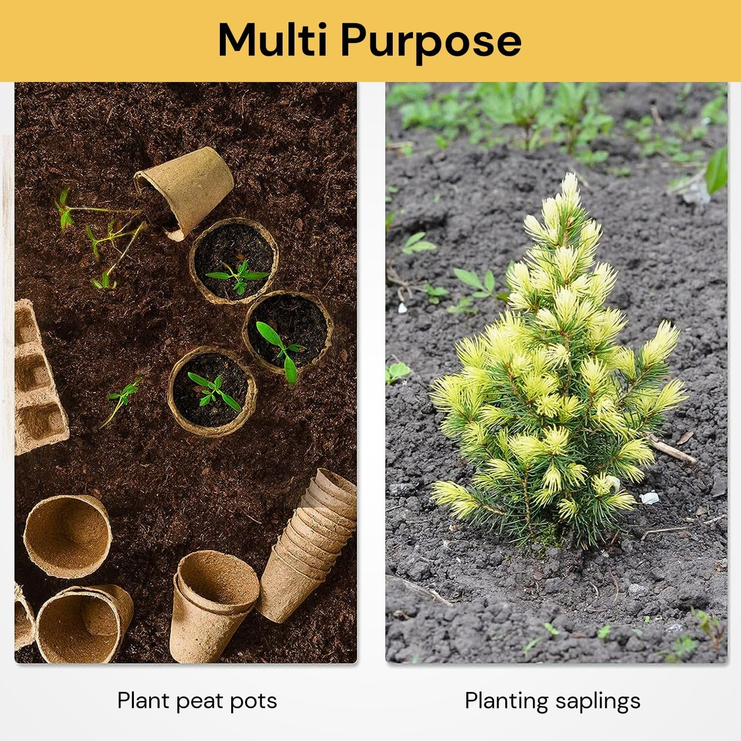 EZONEDEAL Garden Auger Drill Bit for Planting, Bulb Auger for Drill Bit Garden Spiral Flower Planter HEX Shaft Drill Auger for Planting Yard Gardening Bedding Hole Digger Tool (6.6CM X 42CM) image number 1