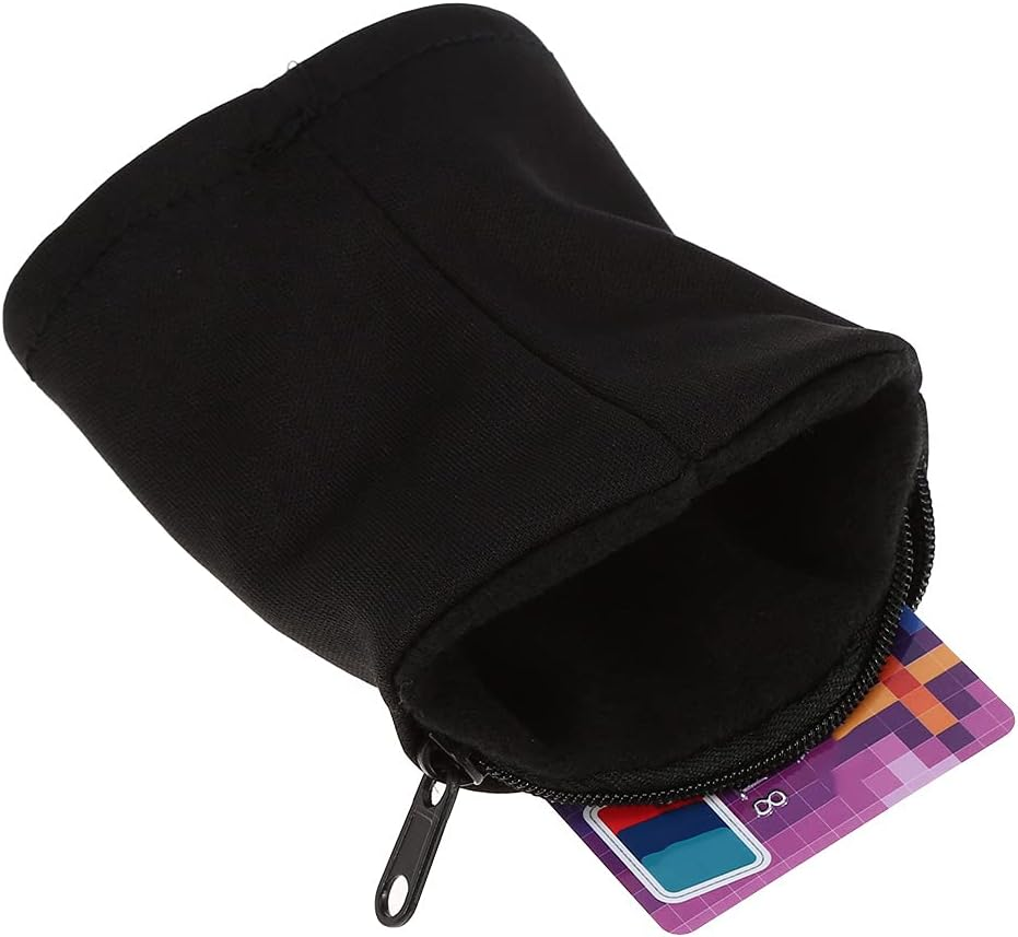Wristband Wallet, Sports Thick Waterproof Sweatband with Zipper Pocket for Running Walking and Cycling to Hold Cash Card Keys and Id'S, Wrist Band Pouch image number 4