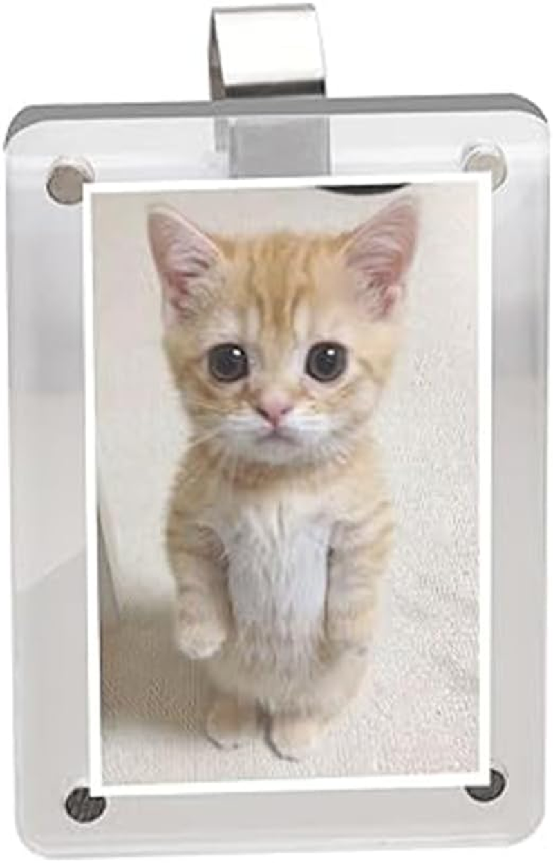 1 Pack Car Sun Visor Photo Holder,Universal Magnetic Personalized Photo Clip,Add Your Own Photo Car Visor Clip;Photo Car Accessory;Customized Family Portrait Decor, for Father,Mother and Friends image number 6