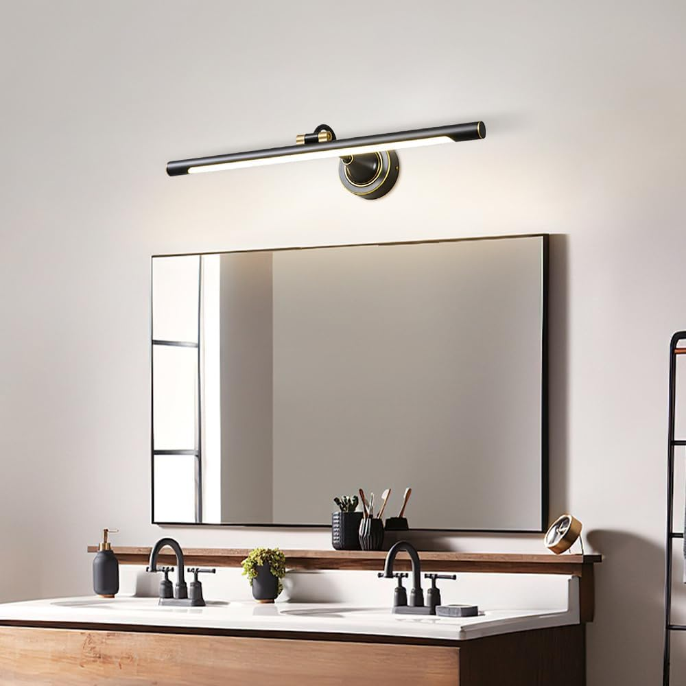 LED Mirror Lamp Bathroom Vanity Light Fixture Adjustable Cabinet Picture Lights, Copper Vanity Sconce Wall Lighting Makeup Lamps for Dressing Room Toilet Cloakroom XXZ image number 4