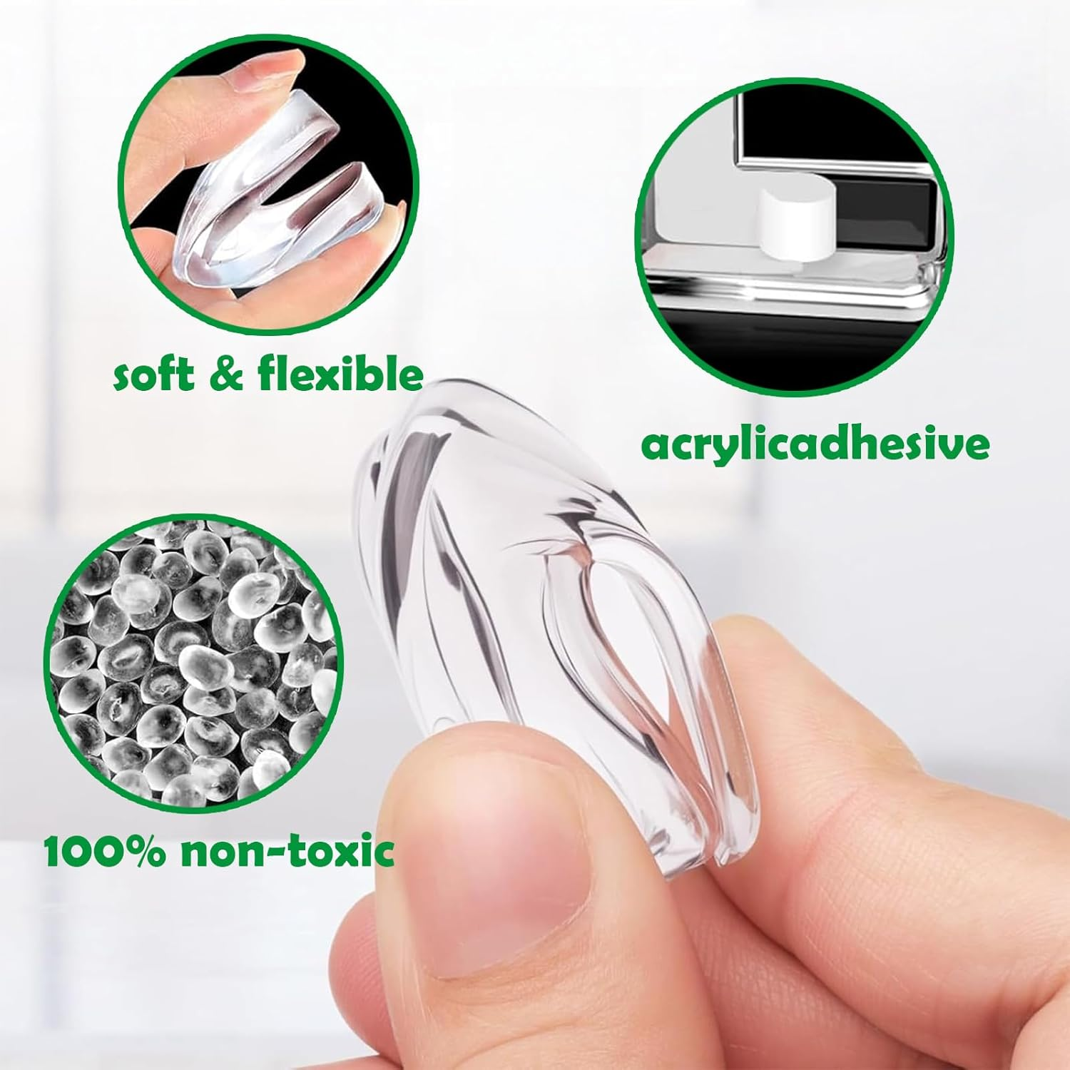 12 Pack Baby Corner Protectors &ndash;Clear L-Shaped Safety Bumpers for Furniture, Tables & Cabinets - Anti-Collision, Transparent & Durable image number 1