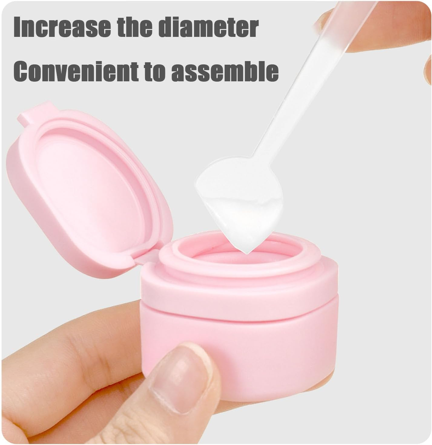 Travel Bottles for Toiletries, 5 Pack Travel Size Containers Silicone Travel Bottles Set with Clear Zipper Toiletry Bag, Leakproof Refillable Squeeze Travel Containers for Shampoo (Pink) image number 2