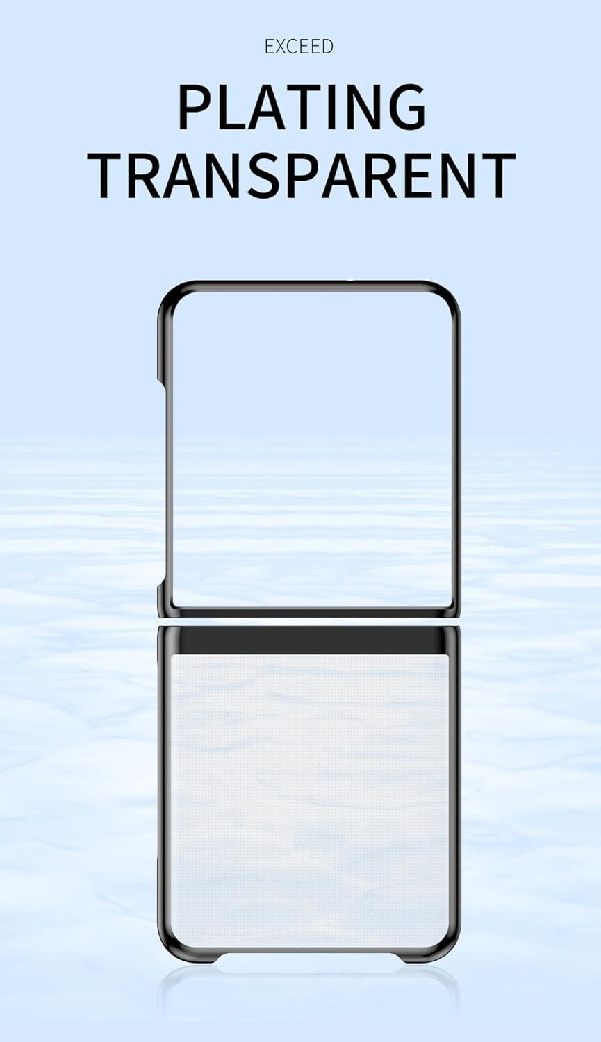 MOJIA Case for Samsung Galaxy Z Flip7 Electroplating Frame Bumper Plating Protective Cover Slim Scratch Shockproof Transparent Phone Case. Rose Gold image number 3