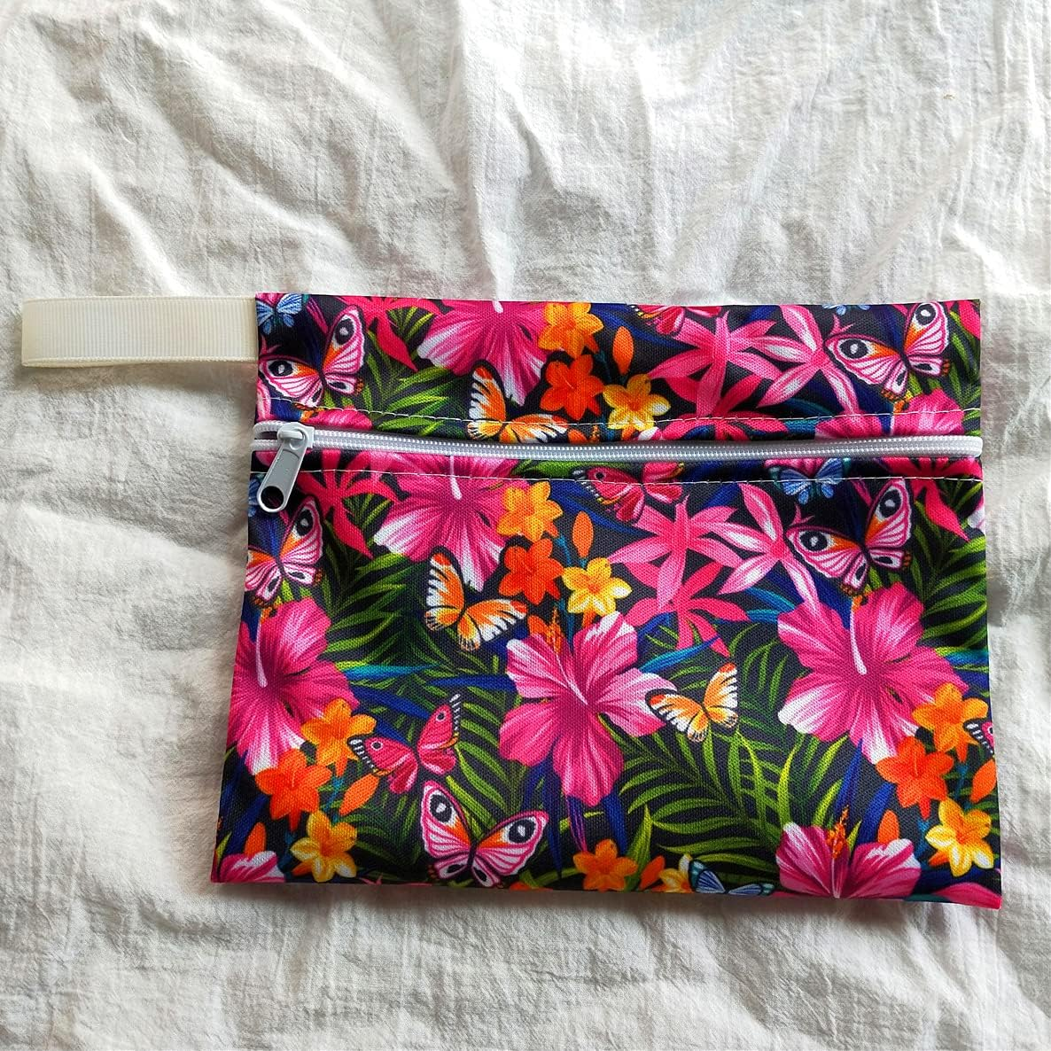 6Pcs Resuable Waterproof Menstrual Pad Sets Including 1Pc Mini Wet Bag and 5Pcs Heavy Flow Red Color Microfleece Stay Dry Menstrual Pads Mama Cloth Sanitary Napkins&hellip; image number 6