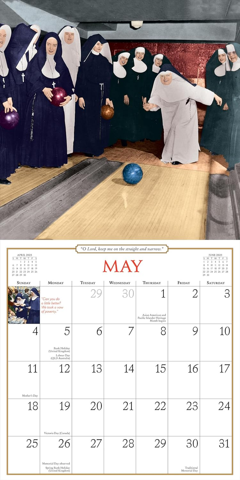 Nuns Having Fun Wall Calendar 2025: Real Nuns Having a Rollicking Good Time image number 4
