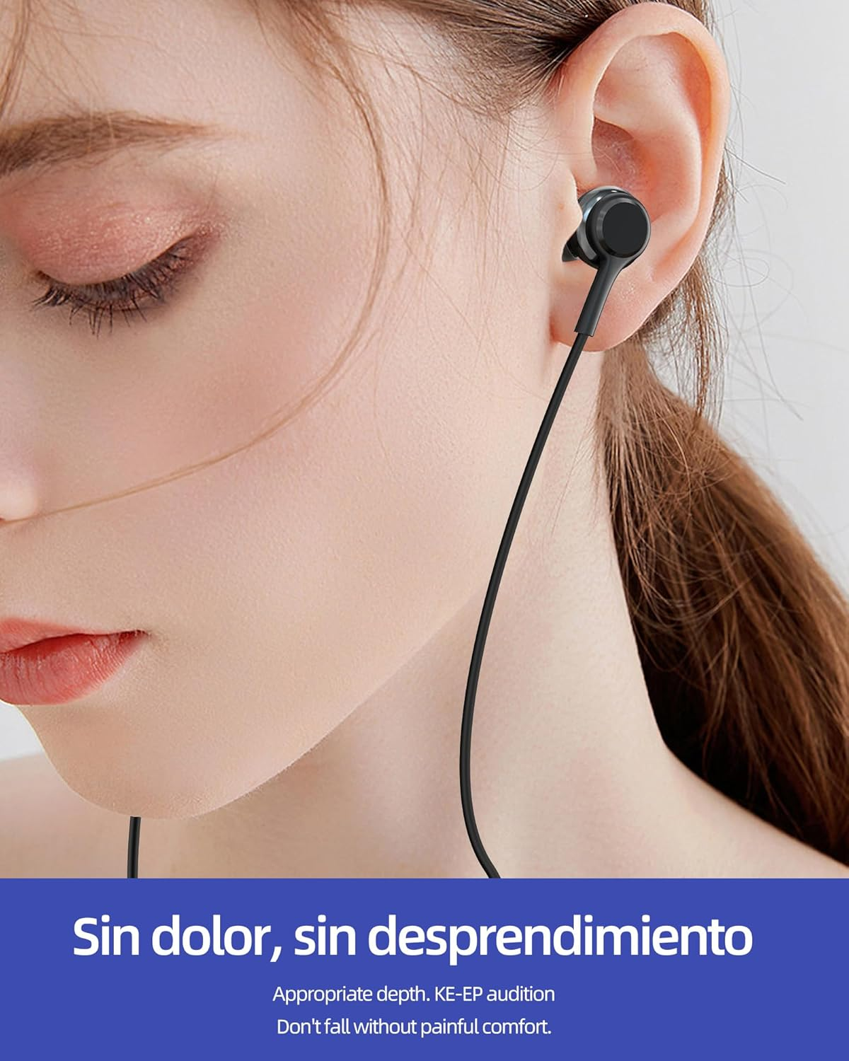 Wireless Headphones USB C (2 Pack), Earbuds Type C, Android, PC, Microphone Jack, Audio Cable, Music, Running, Earbuds, Compatible with Samsung for Iphone image number 5