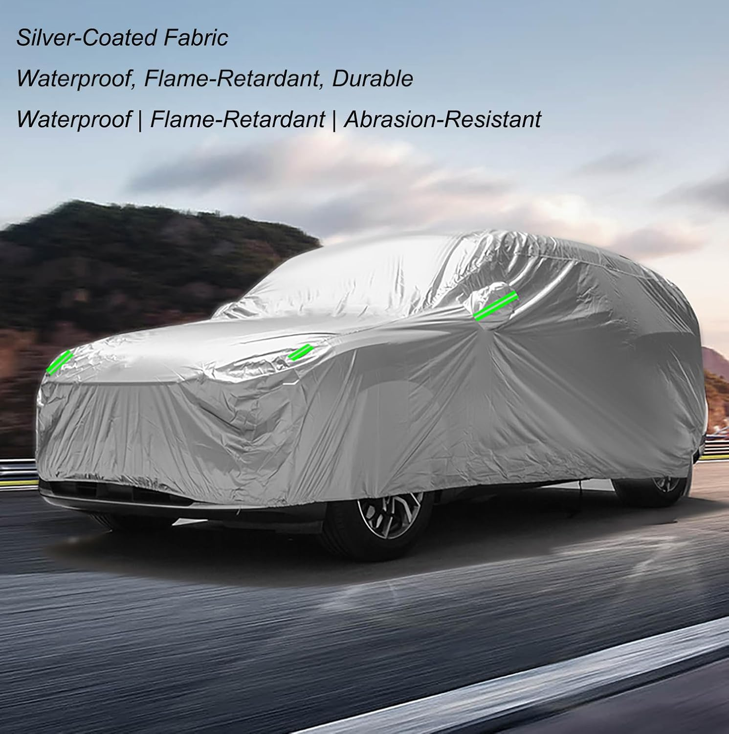 Car Cover Waterproof All Weather,Car Cover Dirtproof, Scratch Resistant, Dustproof,Winter Rain Sun. (XL - 5.4 X 1.75 X 1.2 Meter)