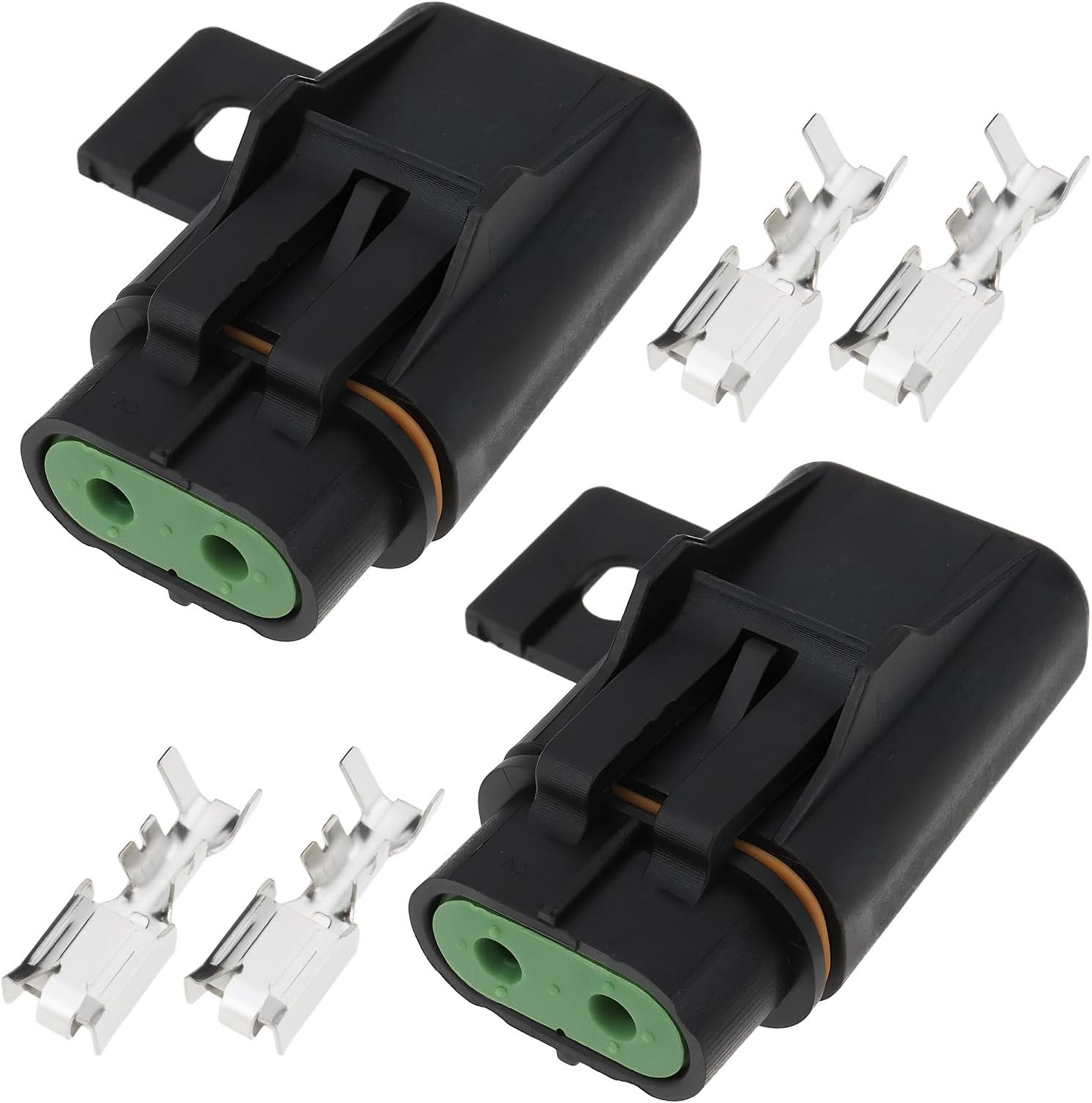 Emsea 2 Sets 2-Pin Fuse Holder Wire Kit Compatible with ATP/ATC/ATO Blade Fuses Cars image number 3