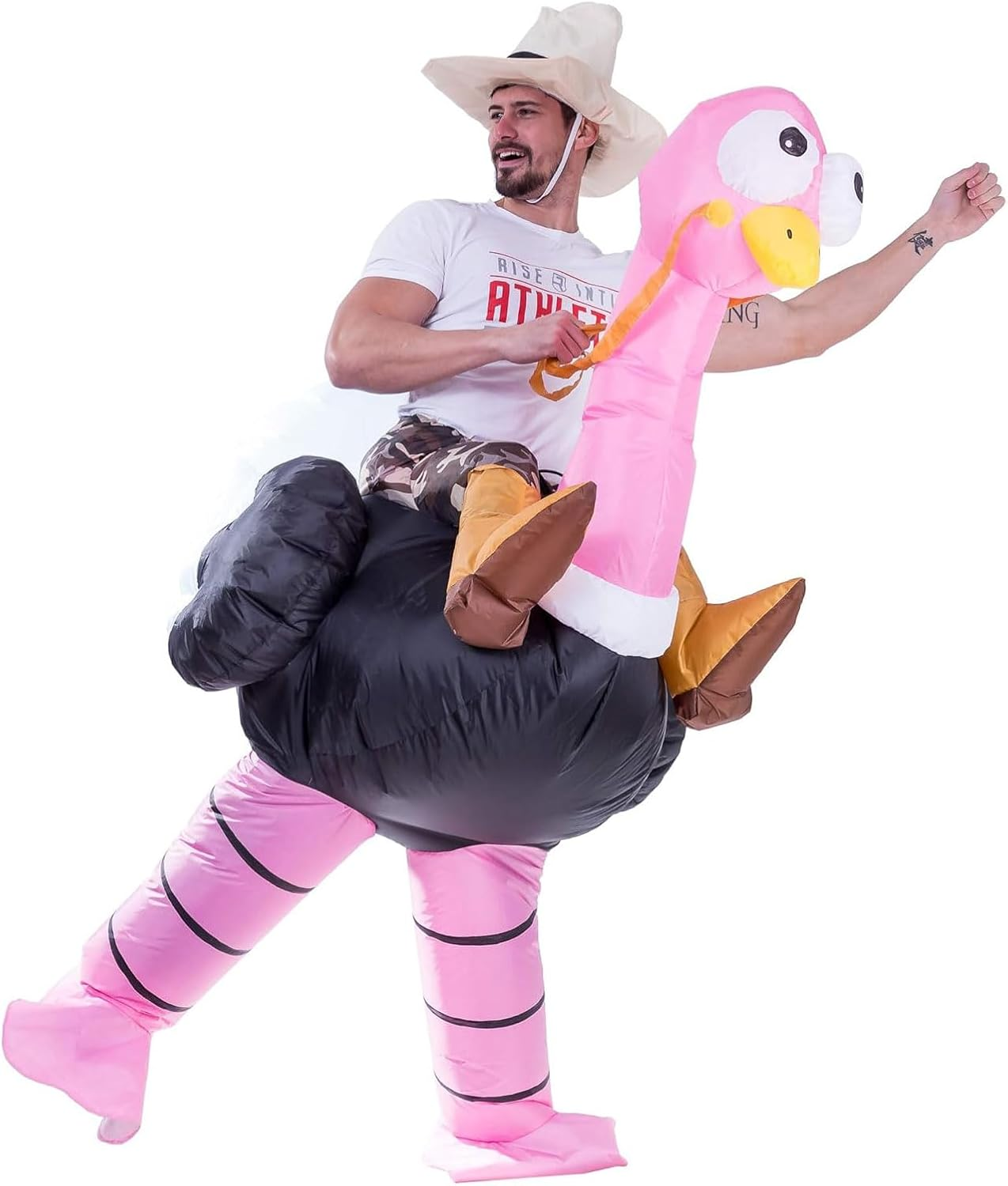 Halloween Inflatable Ostrich Costume Adult, Funny Ostrich Costume Suit for Halloween, Carnival, Mardi Gras, Bachelor Parties, Cosplay and Themed Parties, One Size 150&ndash;190 Cm image number 1