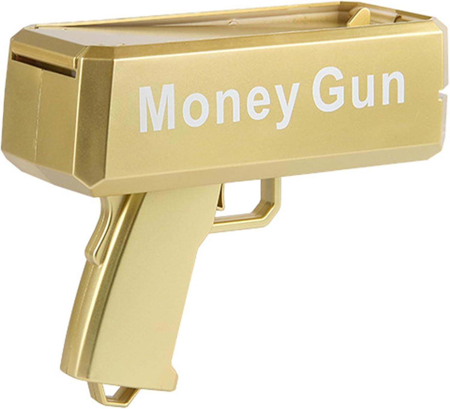 Super Money Gun Shooter,Make It Rain Cash Guns Prop Bill Dispenser Moneys Shooter with 100 Pcs Prop Money (Gold) image number 1
