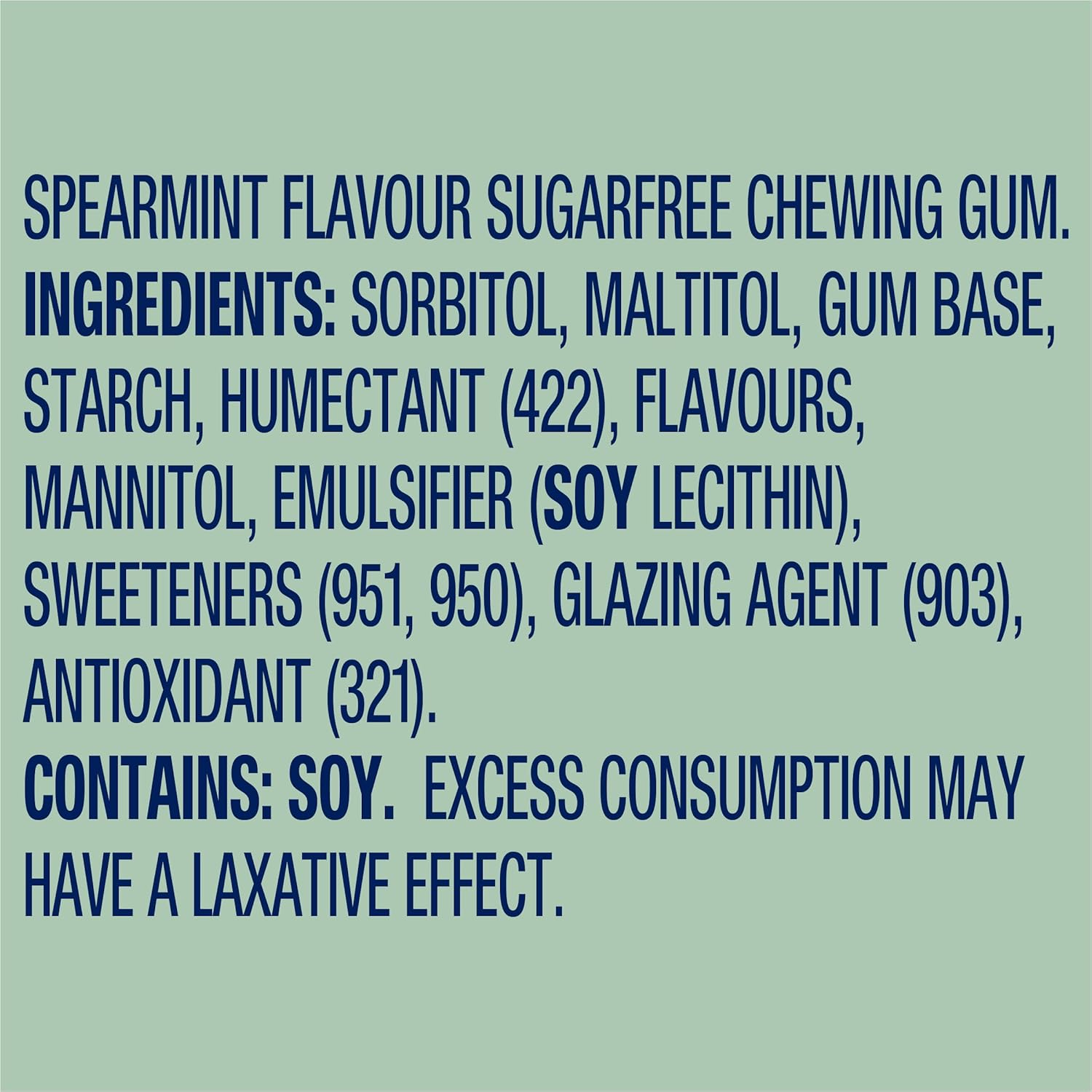 Extra Spearmint, Sugar Free Chewing Gum Pellets, 24 Packets with 10 Pieces image number 1