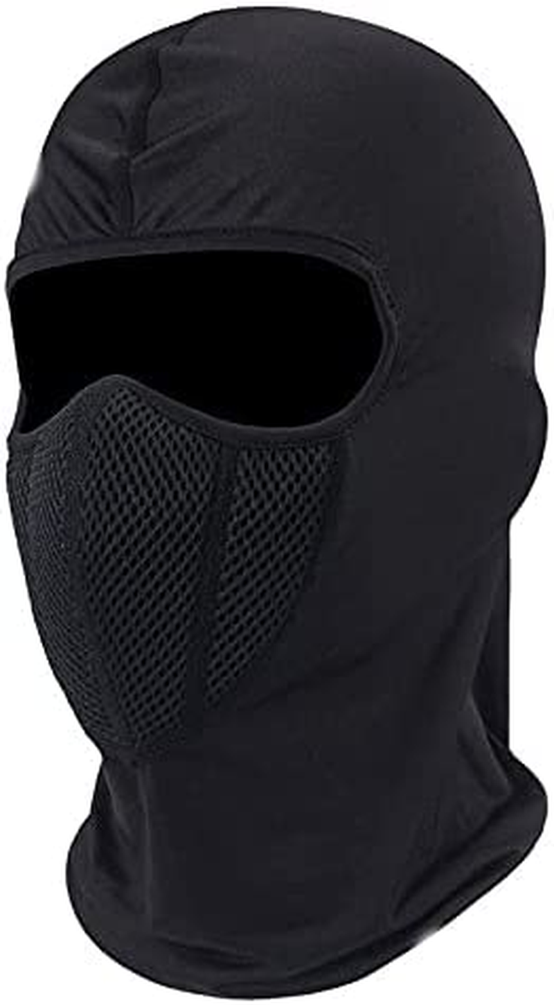 Nomel Ski Motorcycle Cycling Balaclava Full Face Mask Neck Scarf Windproof Outdoor AU (Black) image number 1