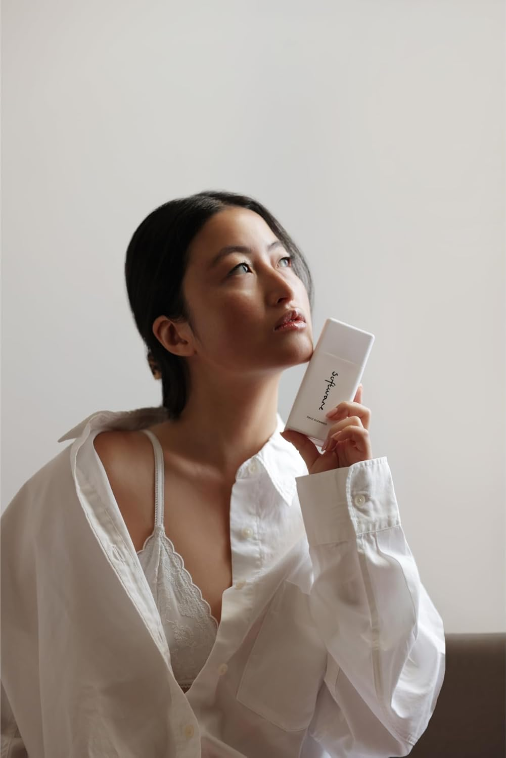 Software Daily Cleanser 100Ml | Gentle Ultra-Hydrating Cream Cleanser for Nourishing and Soothing Skin | Daily Facial Cleanser with Vitamin E and Sodium Hyaluronate for Skincare Routine image number 2