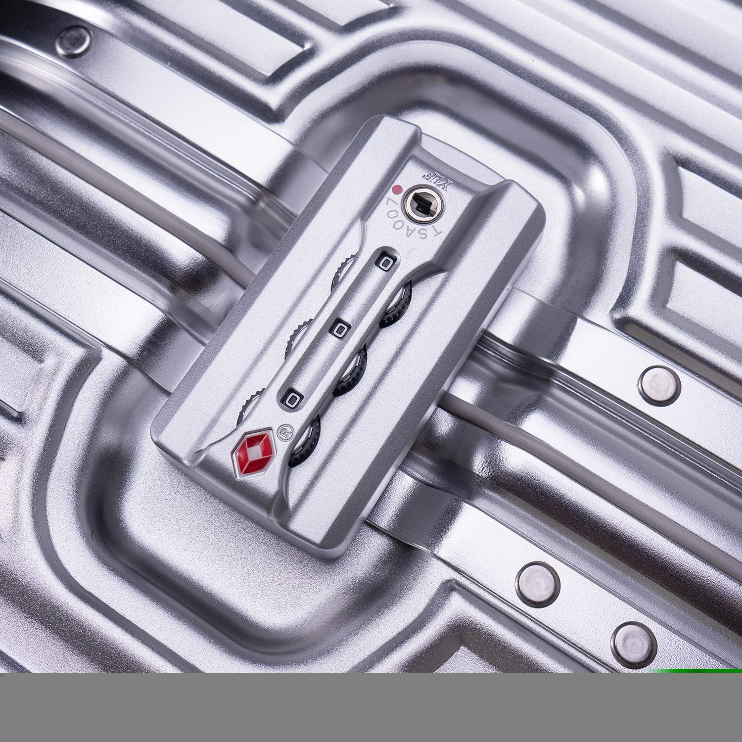 Travelking Multi-Size All Aluminum Hard Shell Luggage Case Carry on Spinner Suitcase by Travelking 20"-28", Sliver, 28" image number 4