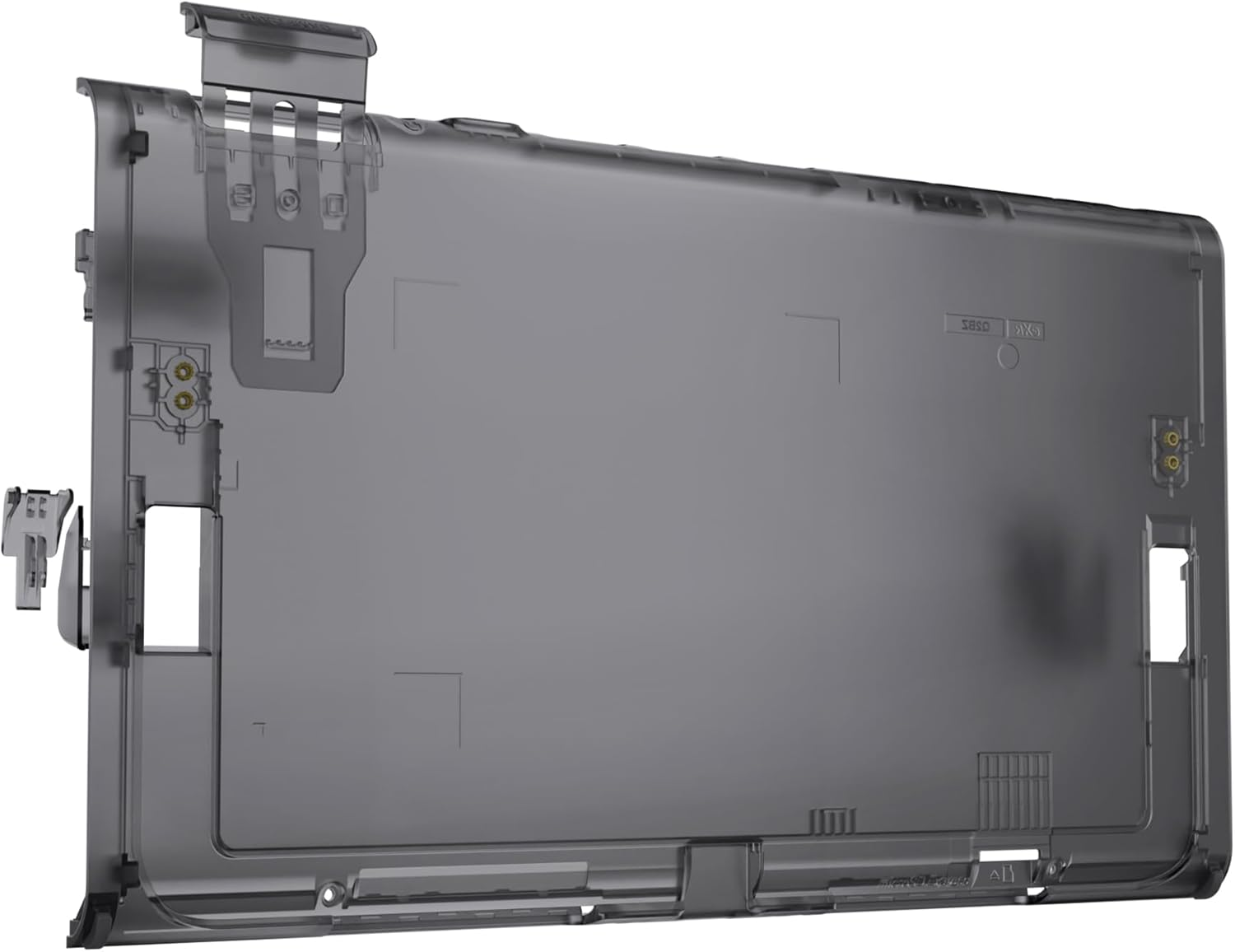 Extremerate Replacement DIY Rear Back Plate for Nintendo Switch 2 Handheld Console, Custom Housing Cover Shell Case for Switch 2 (Without Kickstand) - Clear Slate Black - Clear Blue image number 3