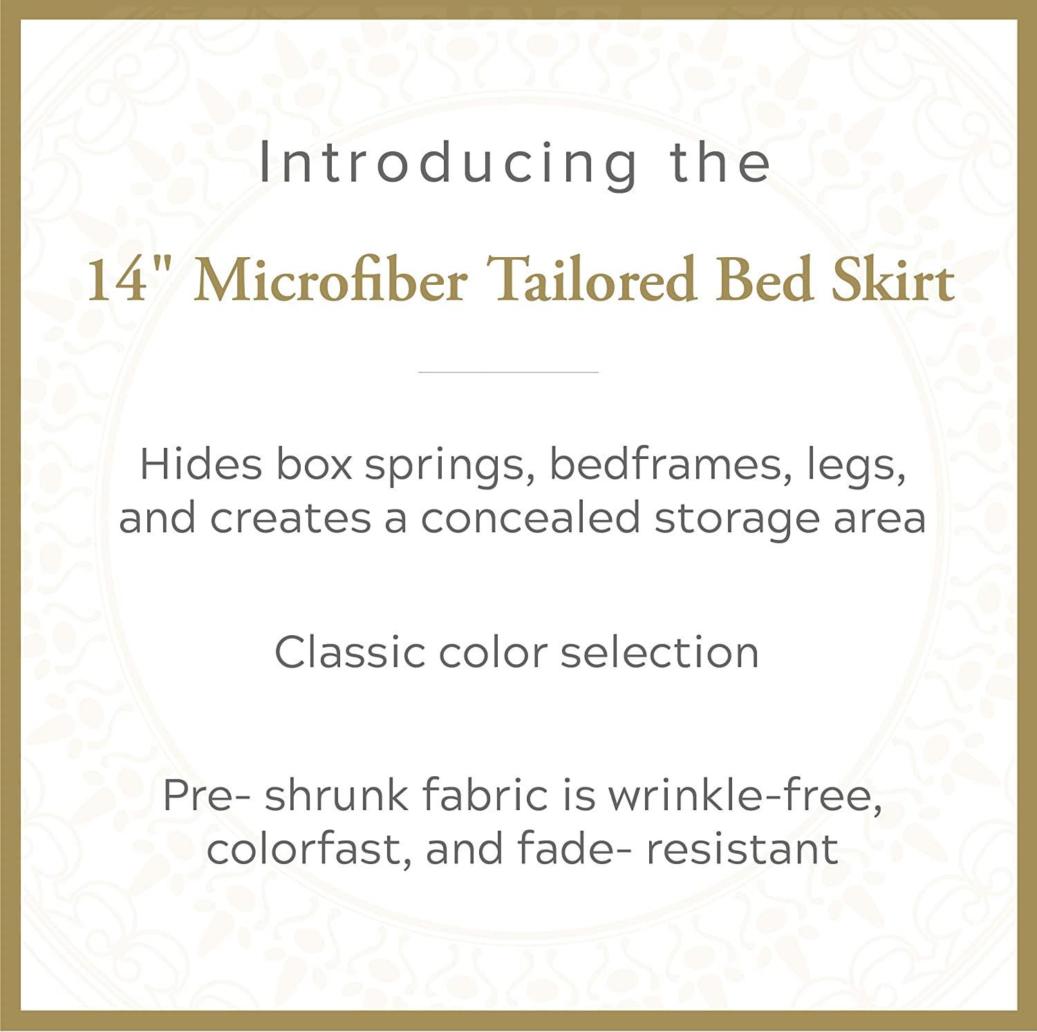 Lux Hotel Bedding Tailored Bedskirt, Classic 14" Drop Length and Pleated Styling, Black, Twin/X-Large image number 4