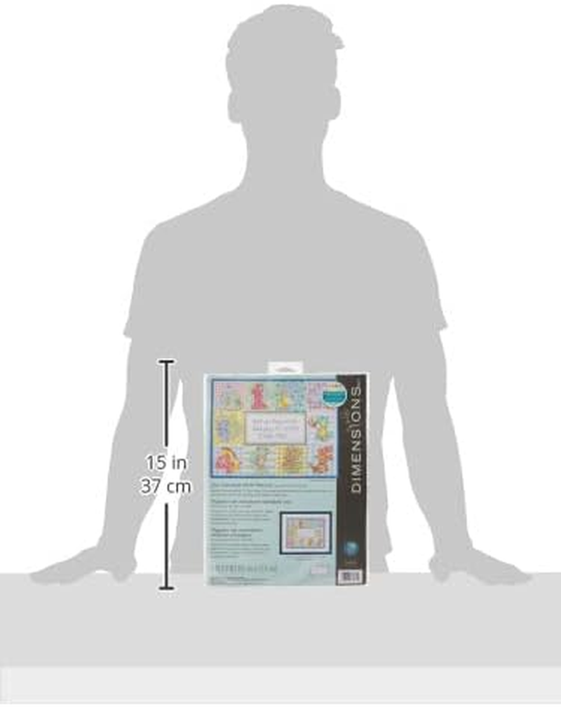 Dimensions Baby Hugs Zoo Alphabet Birth Record Counted Cross Stitch