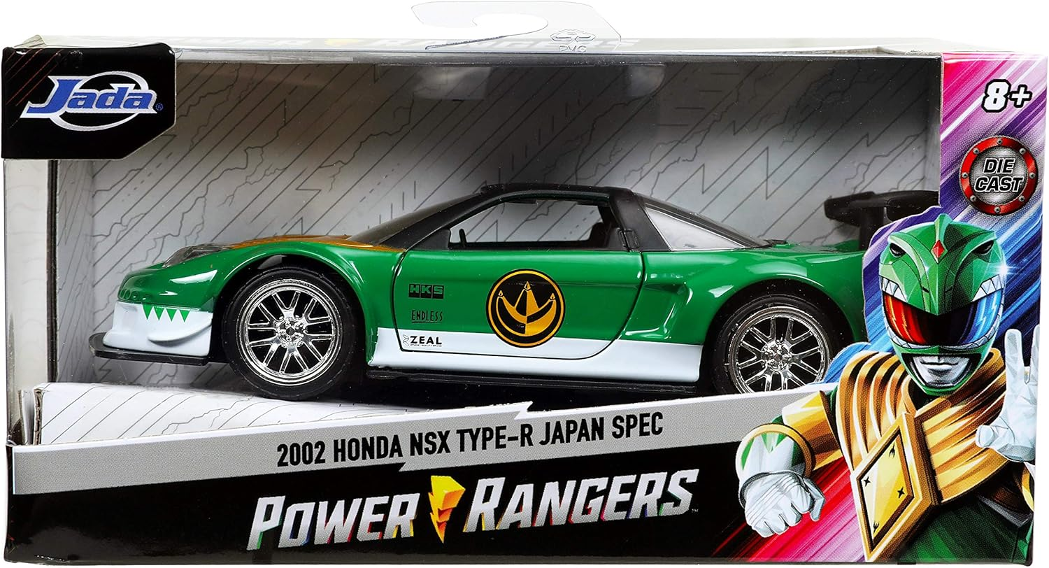 Jada Toys Power Rangers 1:32 Green Ranger 2002 Honda NSX Type-R Die-Cast Cars