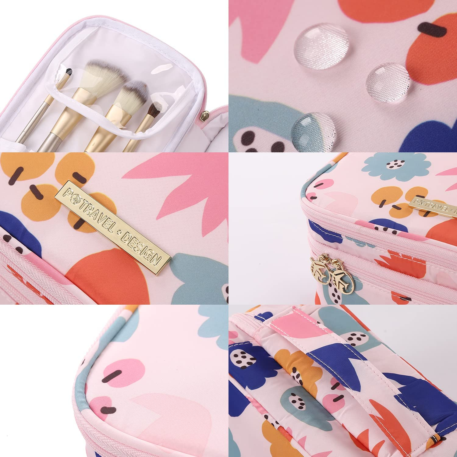 Cosmetic Makeup Beauty Bag Organiser for Toiletries Accessories Brushes and Skincare Products from Paton Travel Australia image number 5