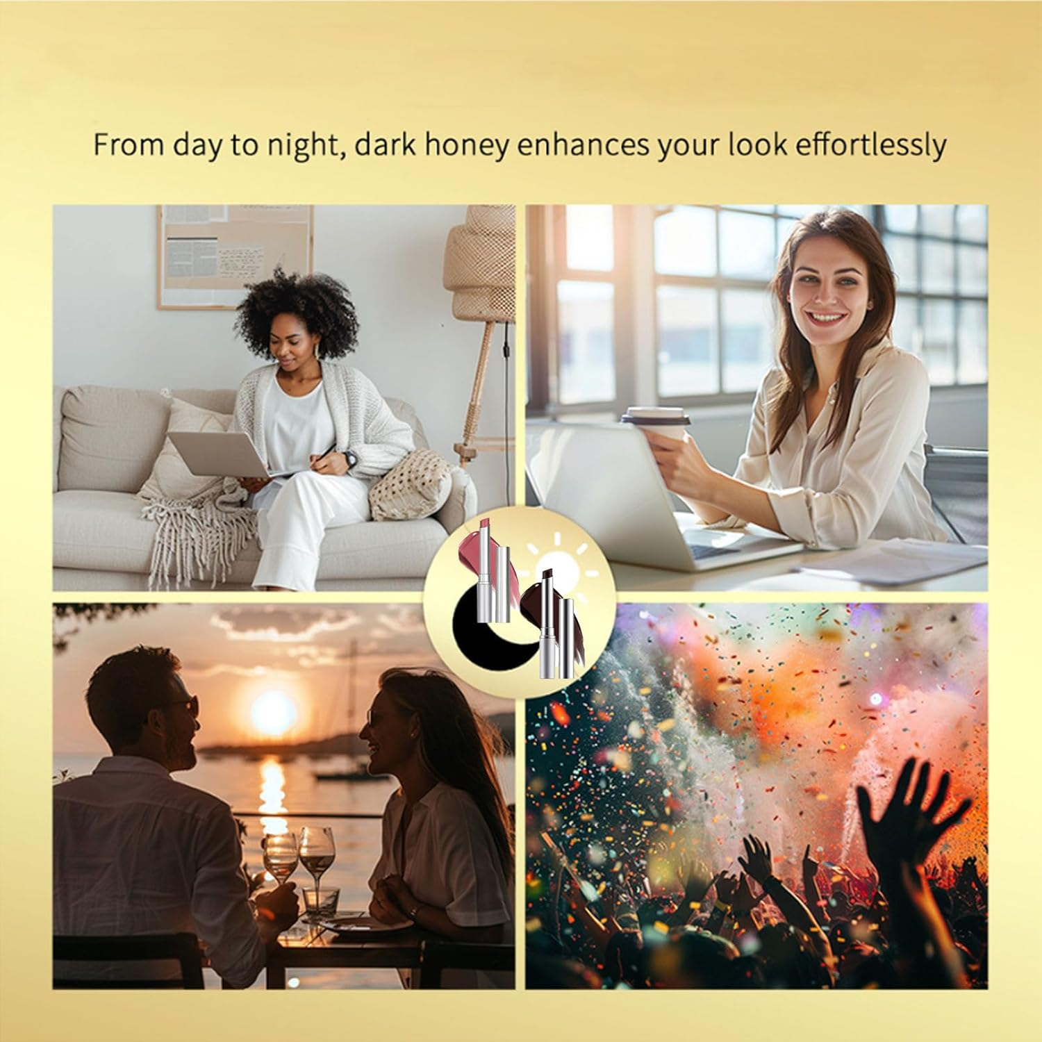 Honeynoir - Black Honey Lipstick, Honey Lipstick Tinted Lip Balm, Nourishing and Hydrating Lip Gloss for Women, Sheer Lightweight Color for All Skin Tones image number 1