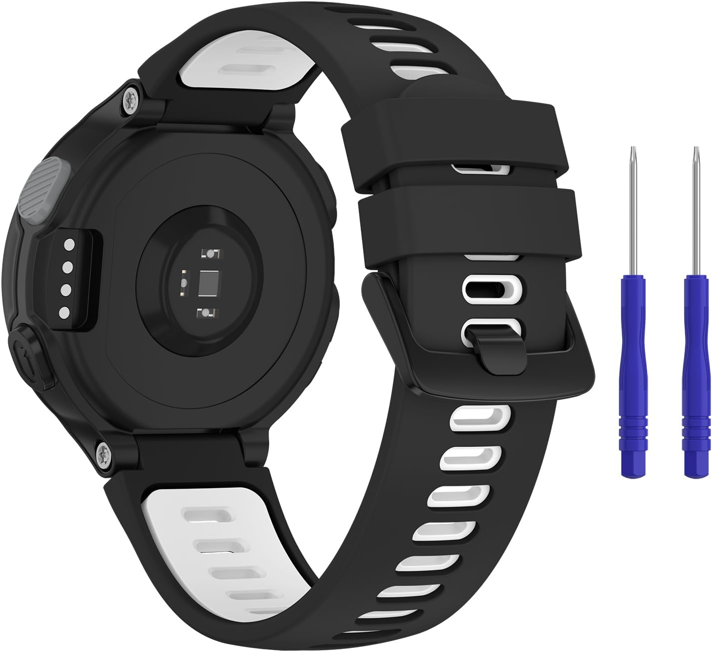 Silicone Band for Garmin Forerunner 735XT Band/Forerunner 220 230 235 630 620, Adjustable Sport Replacement Straps Watch Bands Men Women for Garmin Approach S5 S6 S20