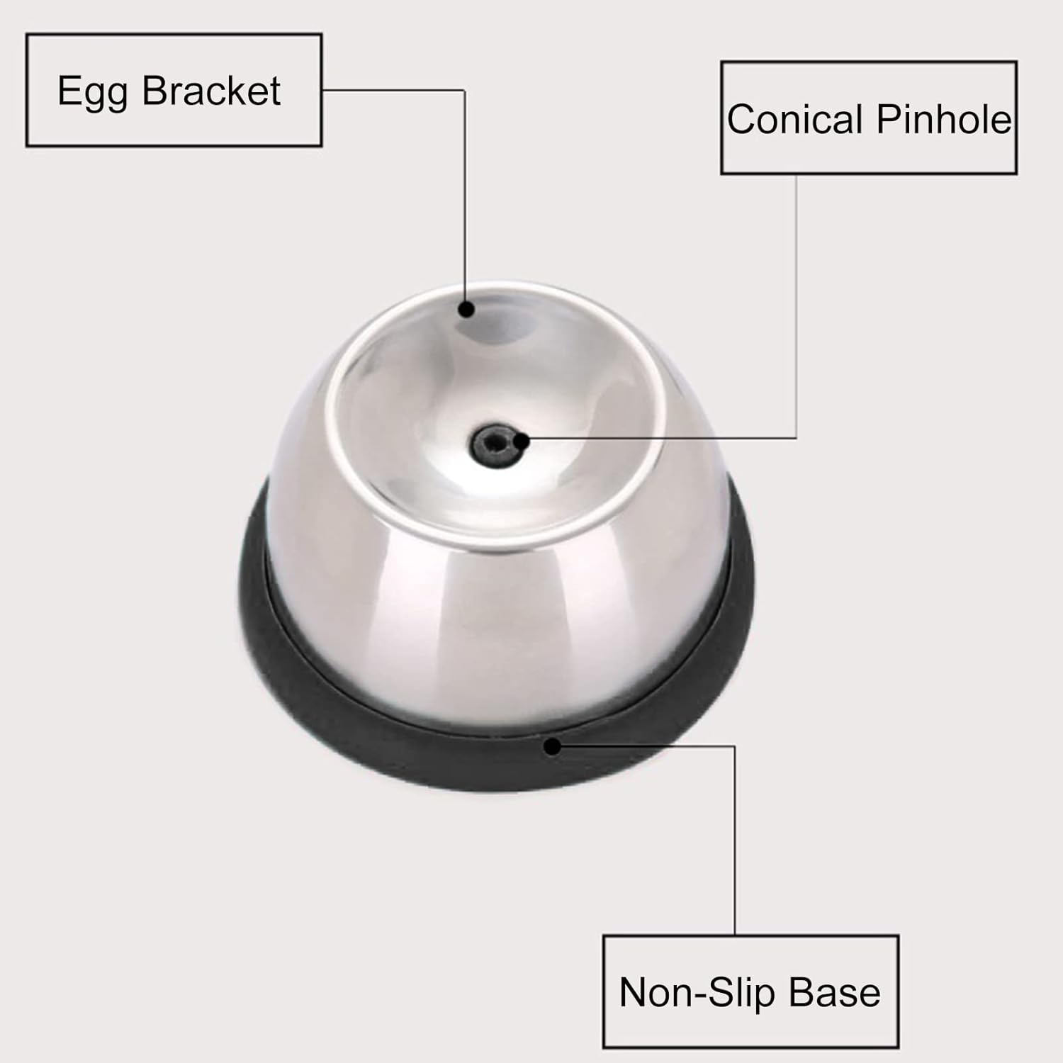 Boiled Egg Piercer | Stainless Steel Egg Piercer Peeler - Stainless Steel Shell Egg Poker Peeler, Fast Egg Piercing Tool to Easily Peel Eggs, Kitchen Gadgets Puchen image number 5