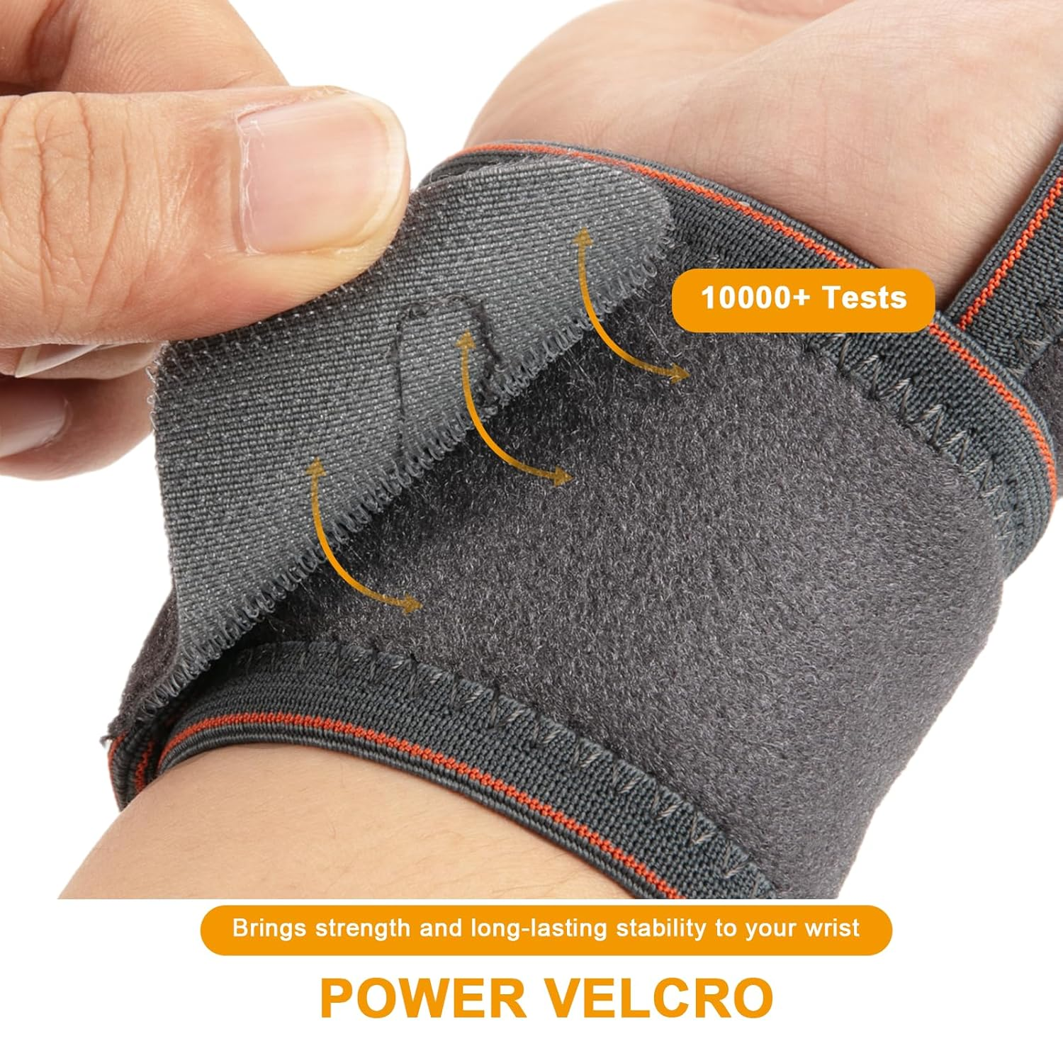 PROIRON Wrist Supprot Wrist Compression Strap and Wrist Brace Sport for Fitness, Weightlifting, Tendonitis, Carpal Tunnel Arthritis, Pain Relief-Wear Anywhere-Adjustable (Single/Pair)