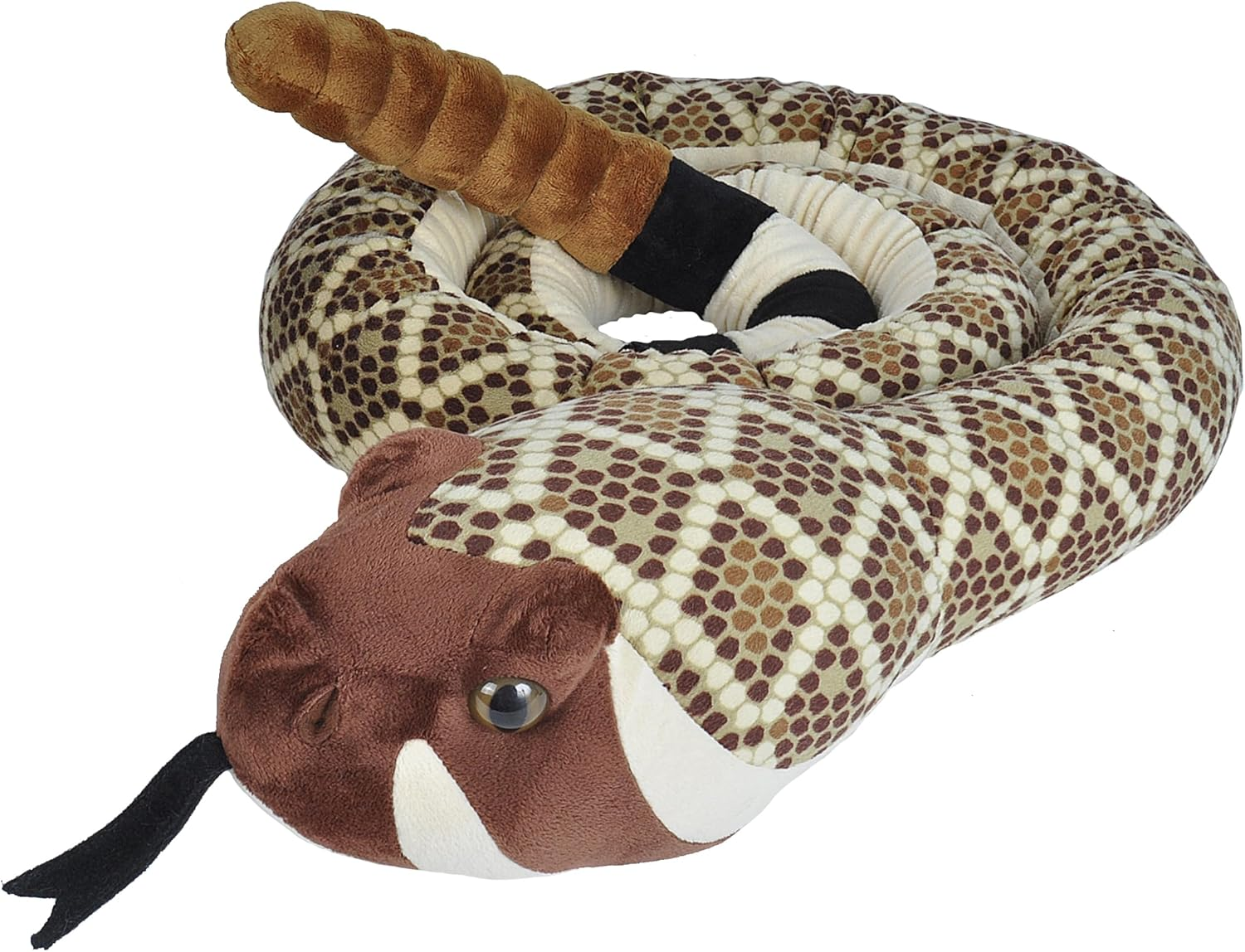 Wild Republic Snakes, Super Jumbo Western Diamondback Snake Plush, Giant Stuffed Animal, Plush Toy, Gifts for Kids, 113 Inches image number 2